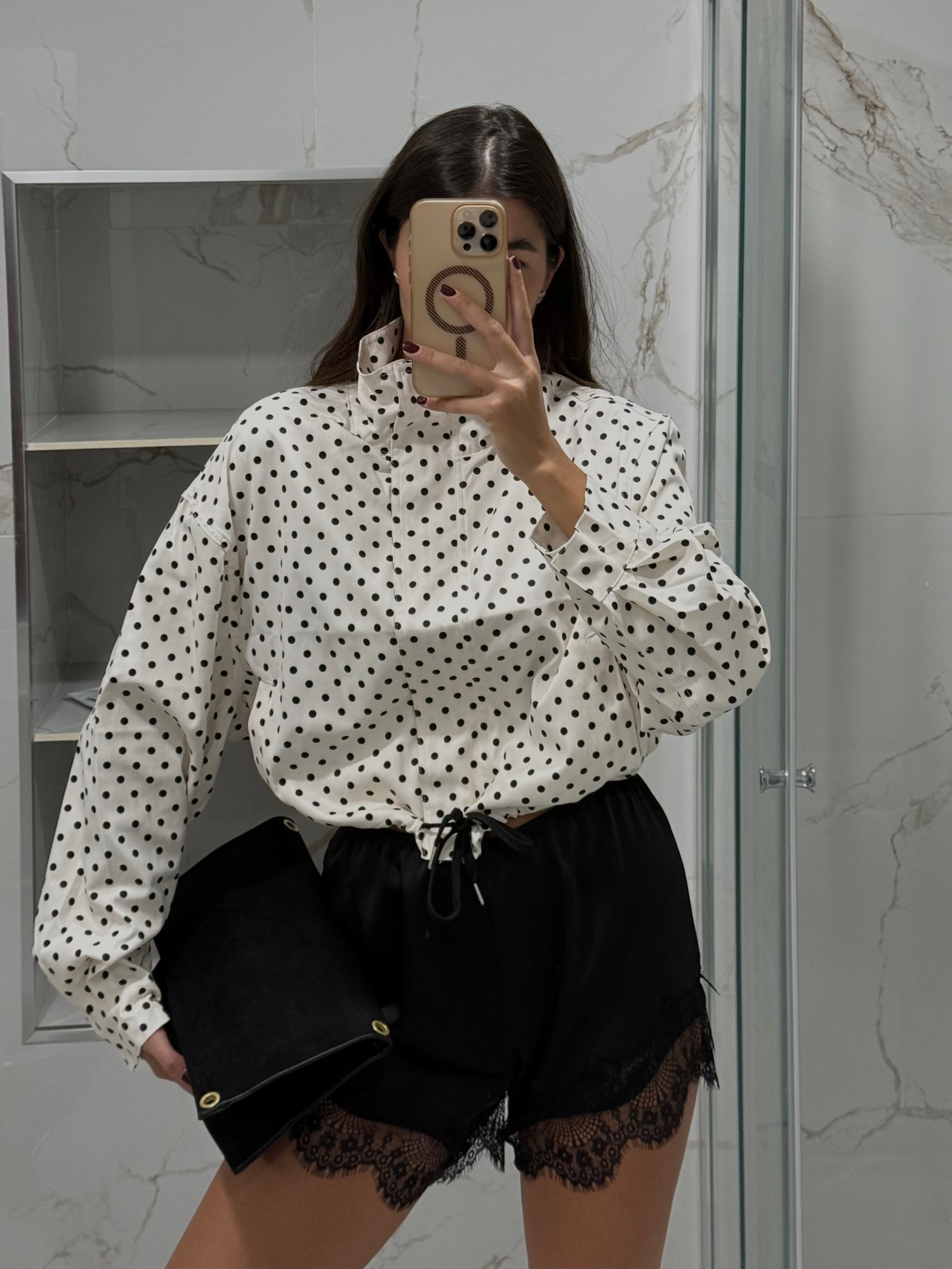 Pantaloncino pizzo nero