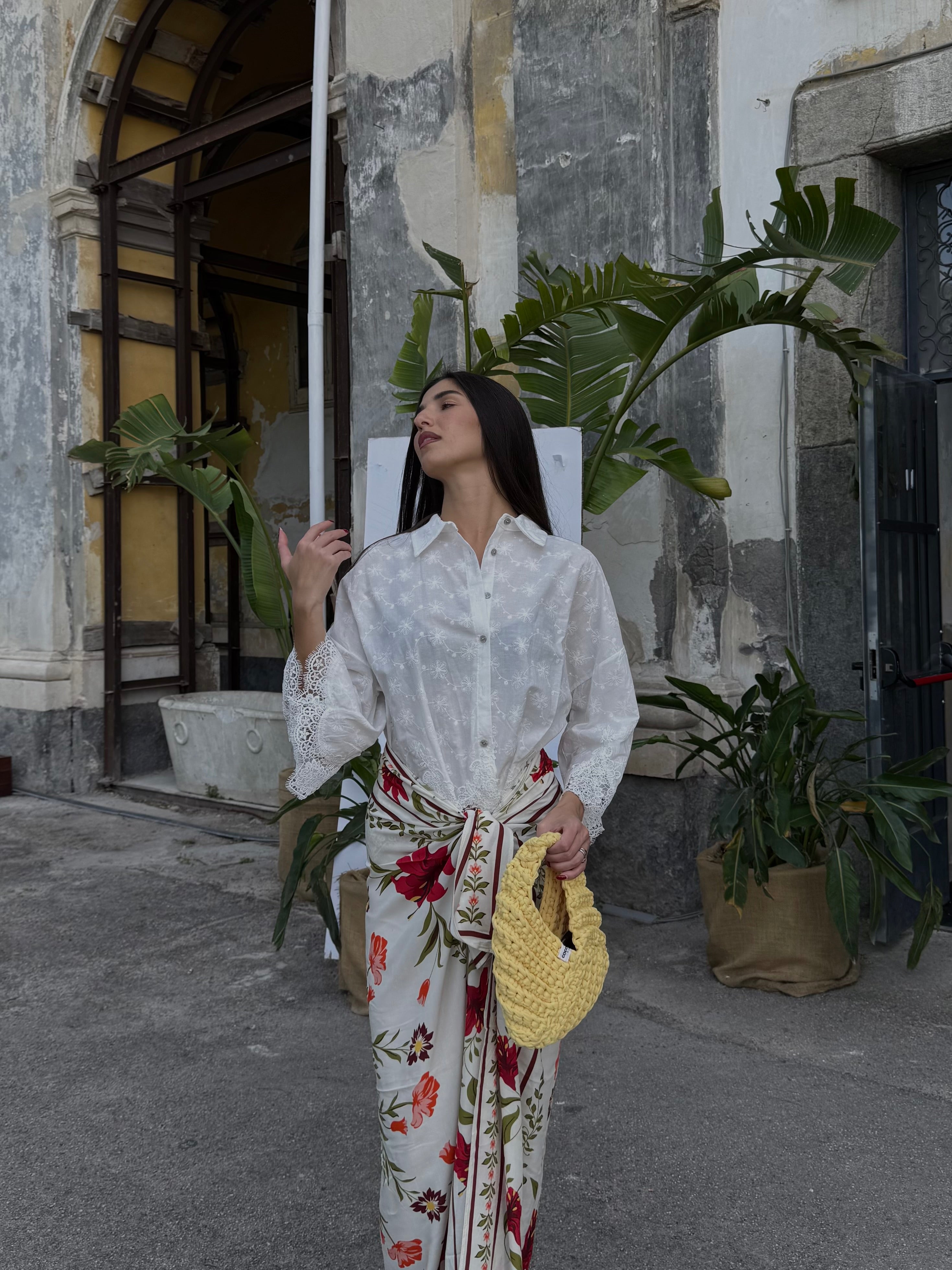 Camicia in sangallo