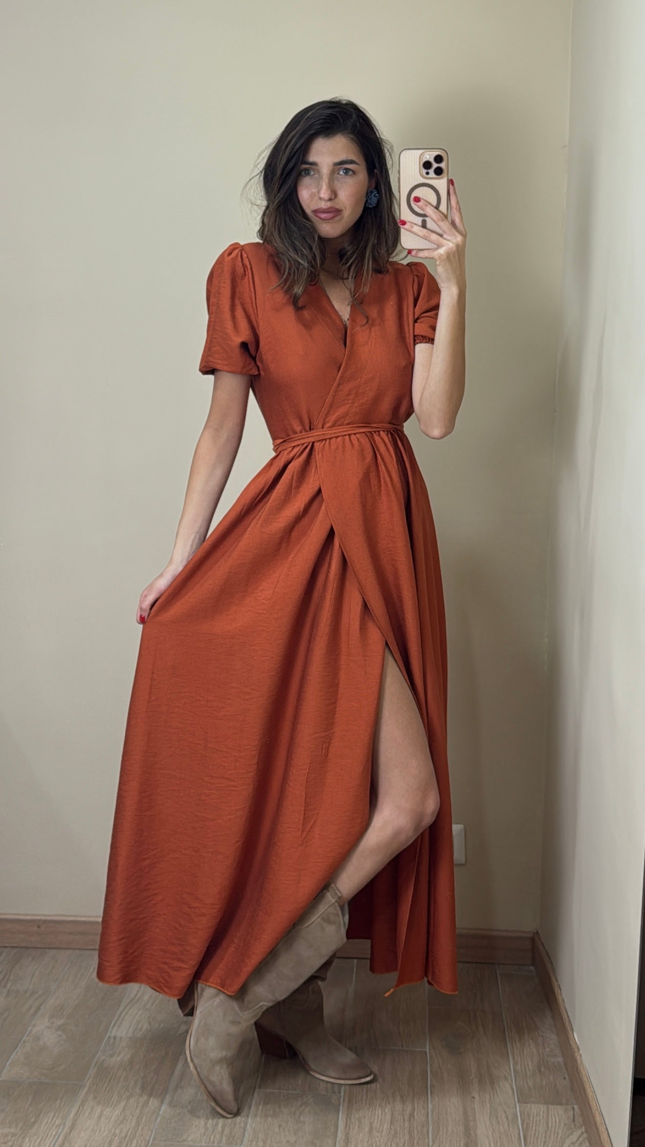 Dress Lucy ruggine - LadyB Shop Online