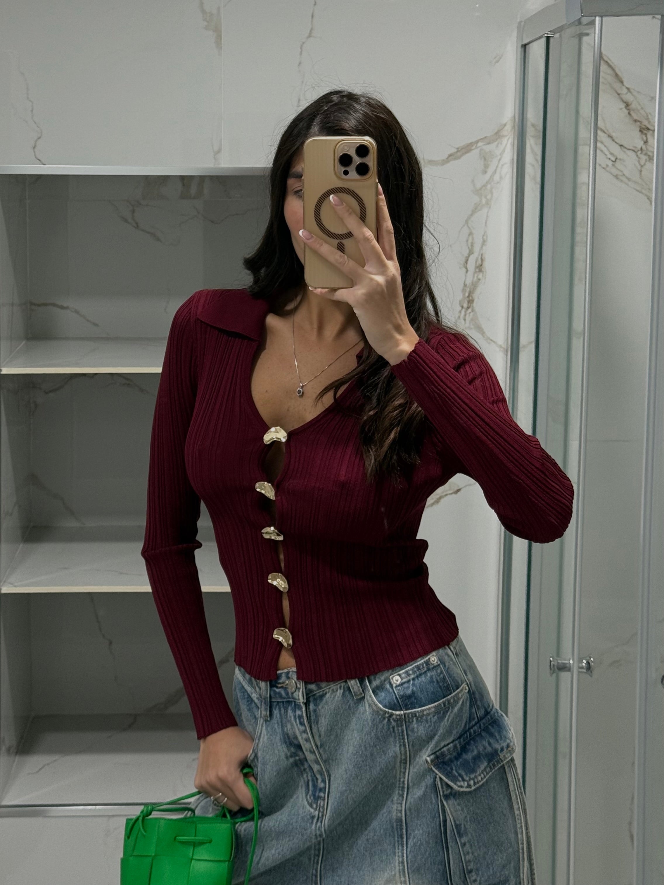 Cardigan bordeaux