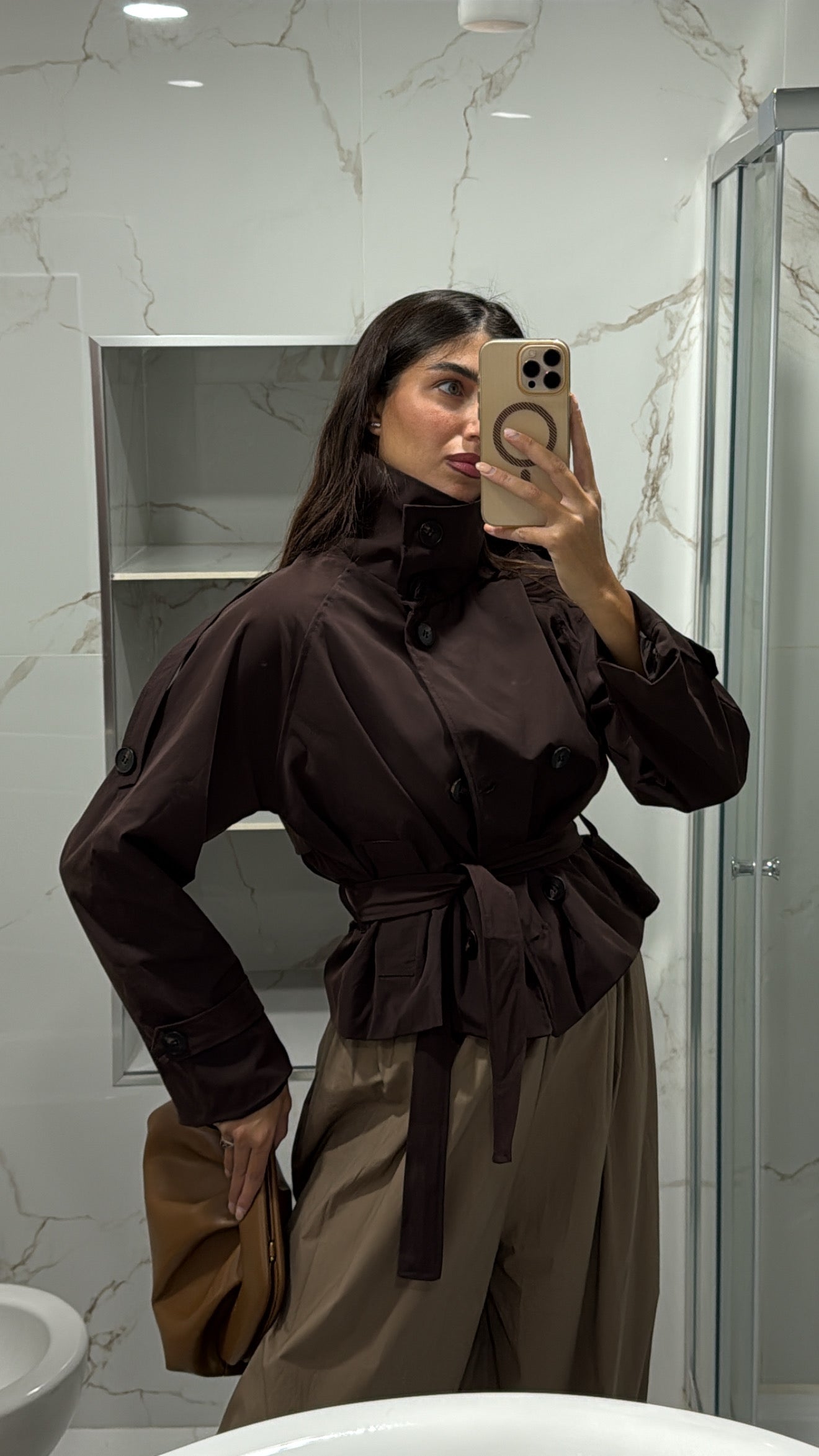 Trench London marrone