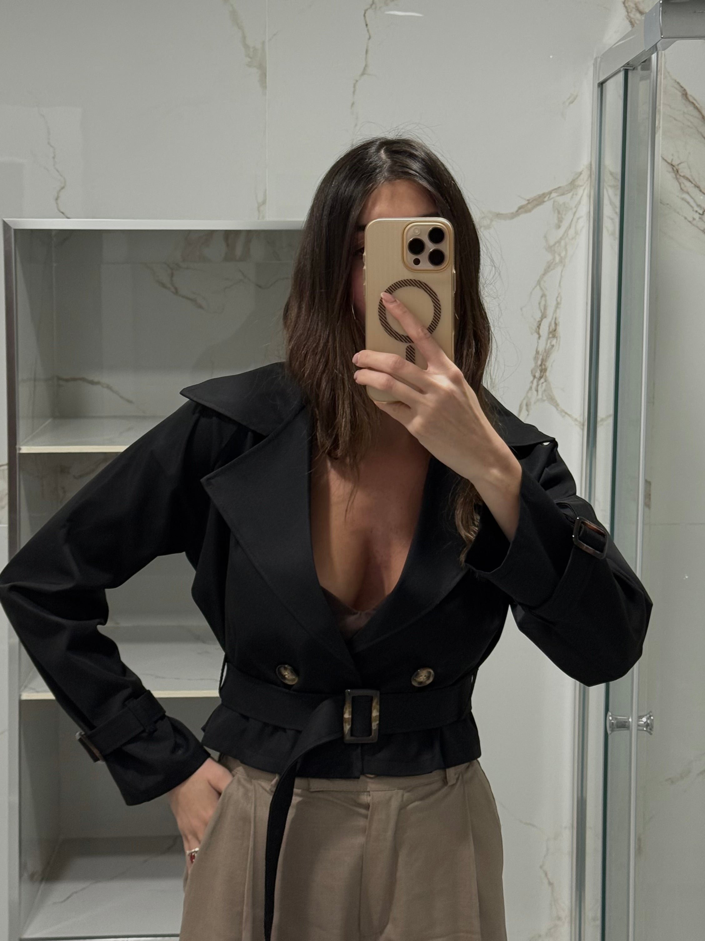 Trench Bunny nero - LadyB Shop Online