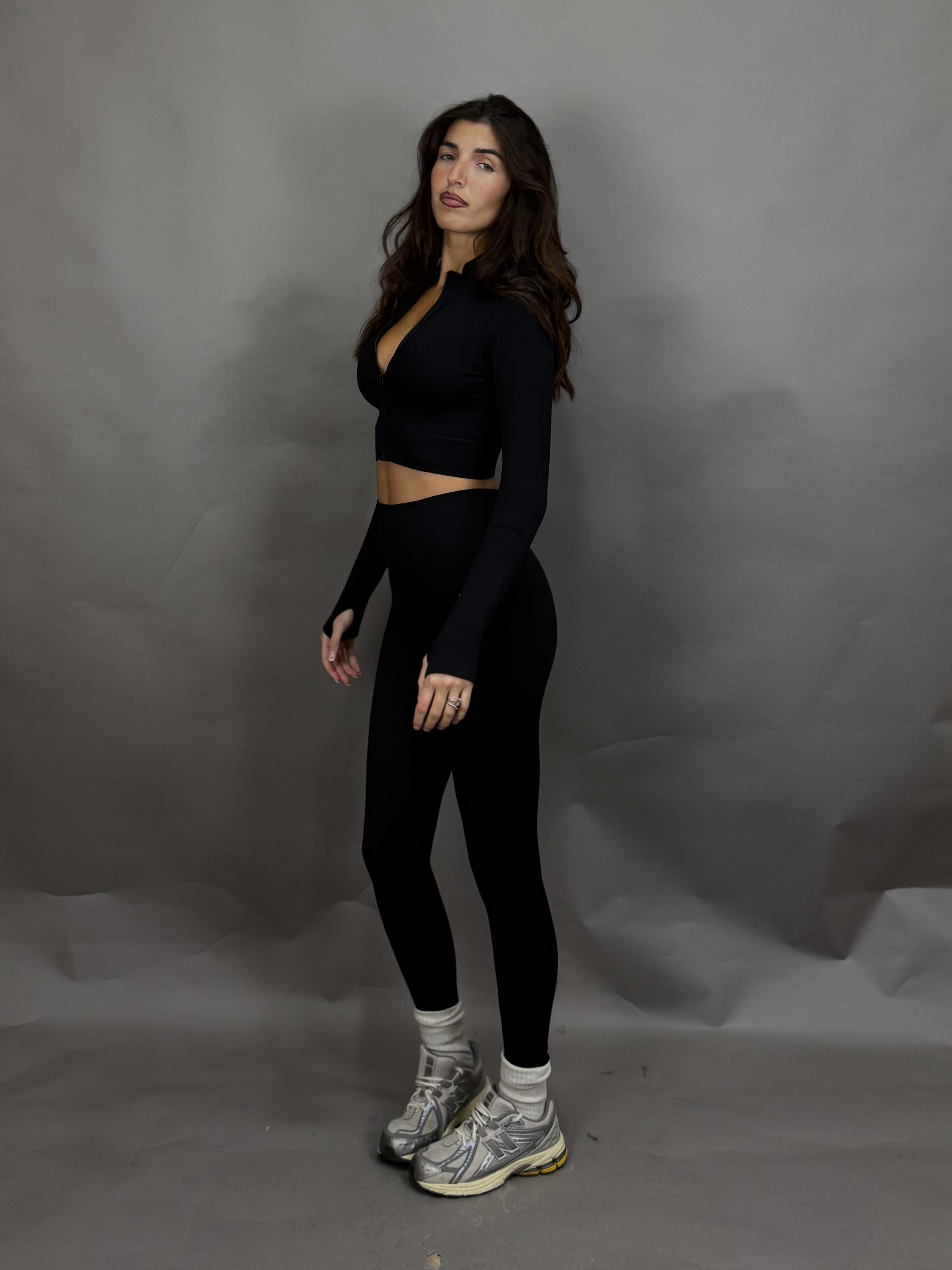 Coordinato pilates nero