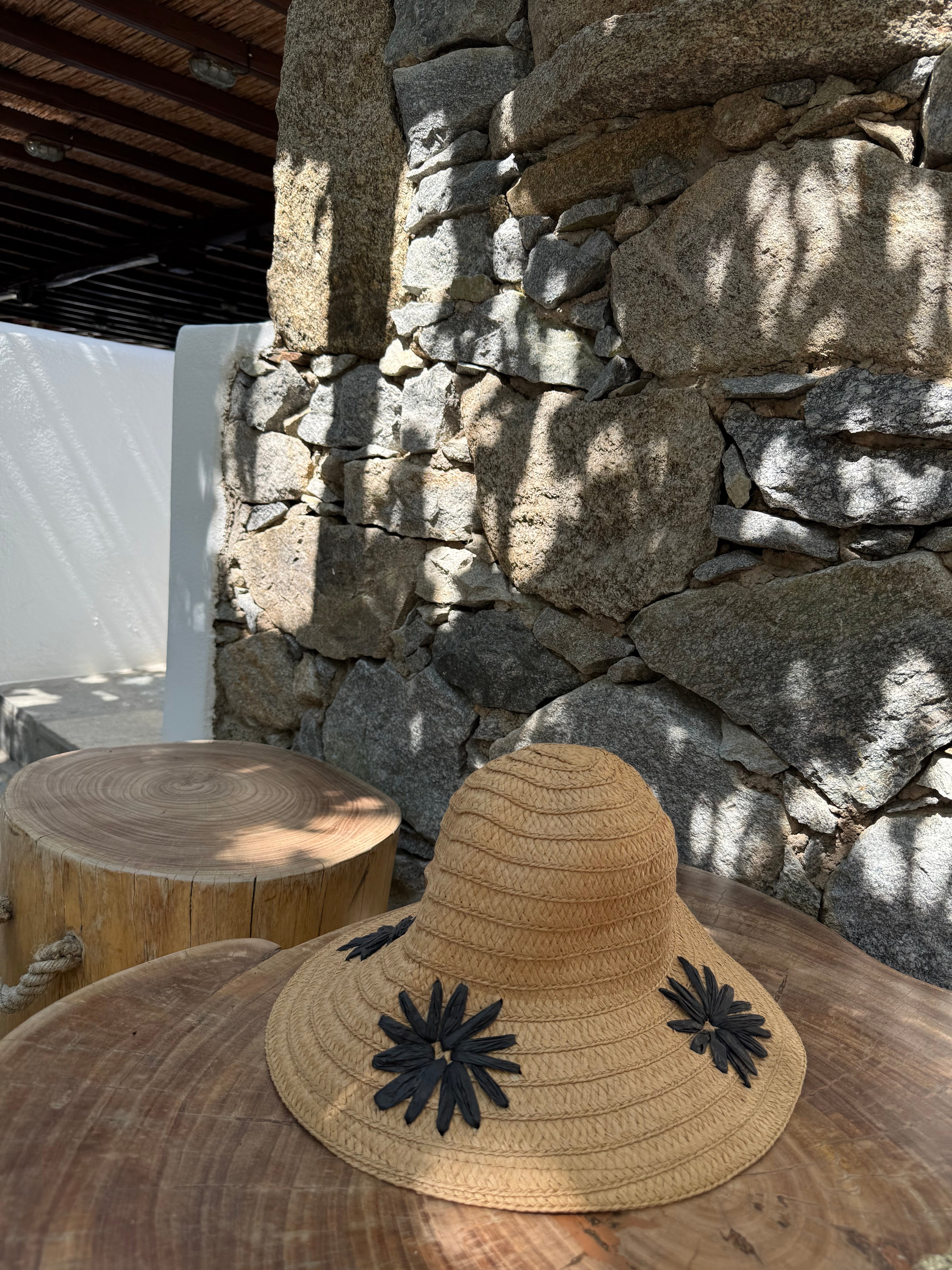 Cappello paglia margherite