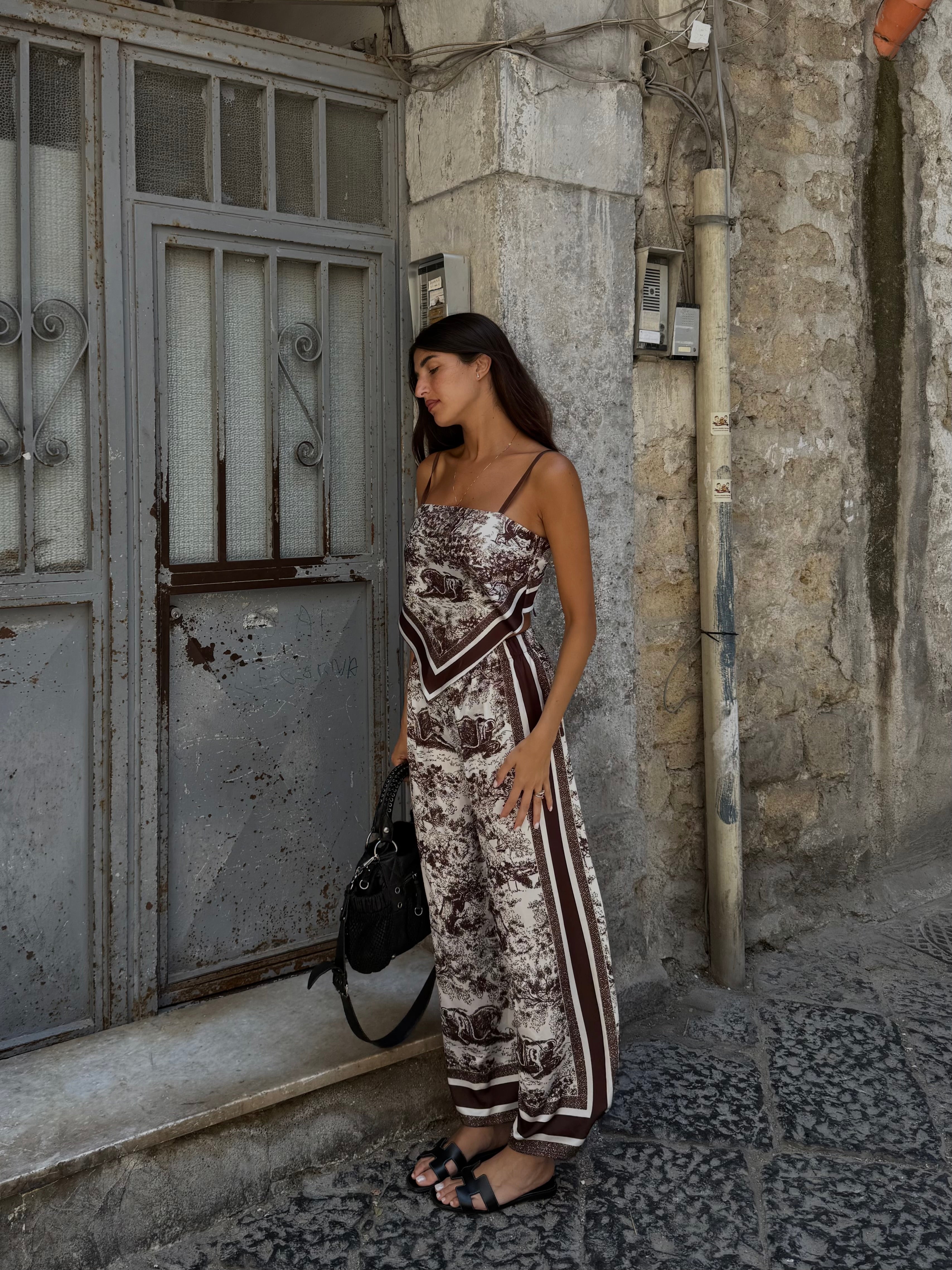 Coordinato bandana marrone - LadyB Shop Online