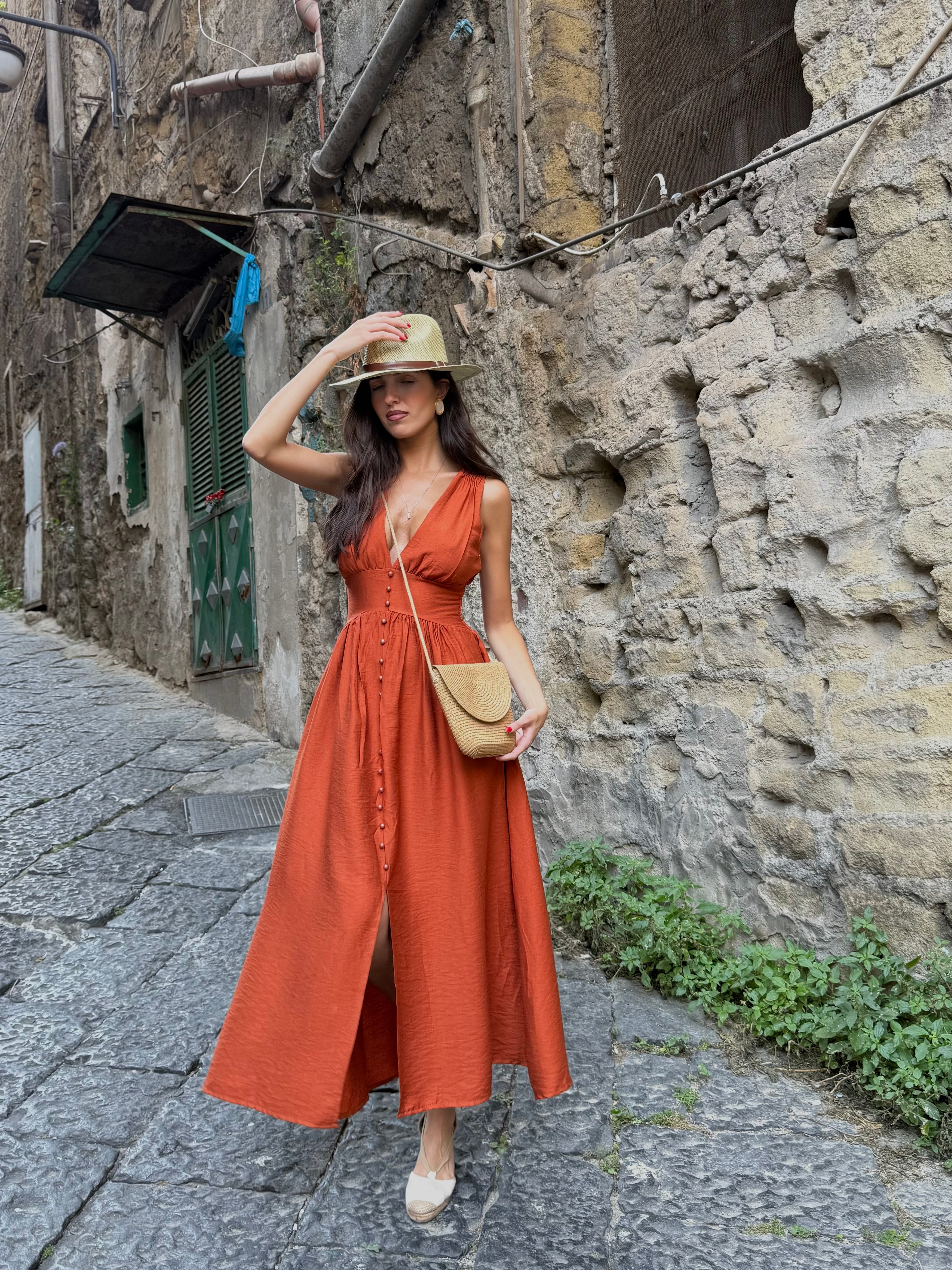 Dress Santorini coccio - LadyB Shop Online