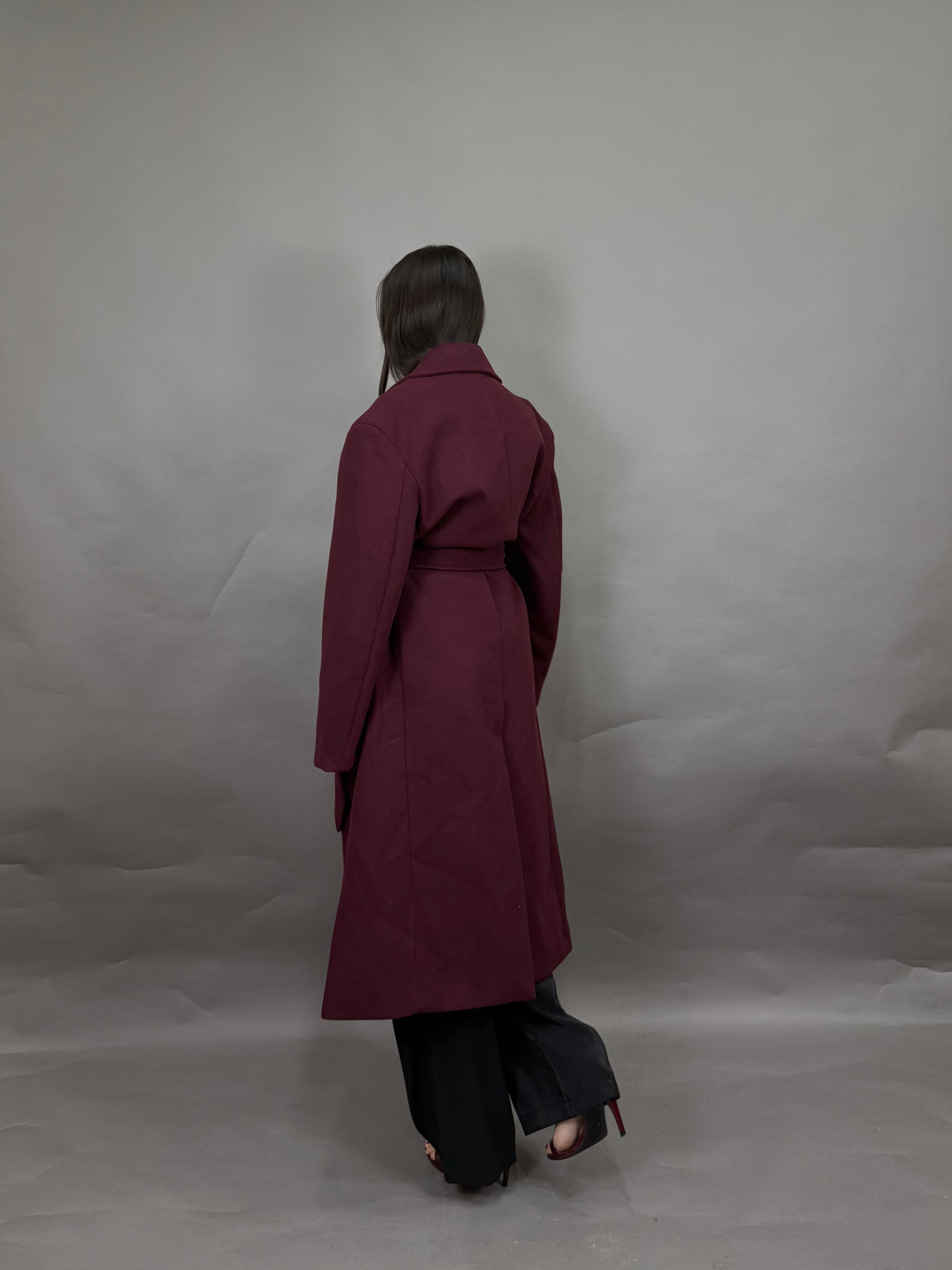 Cappotto bordeaux lumina