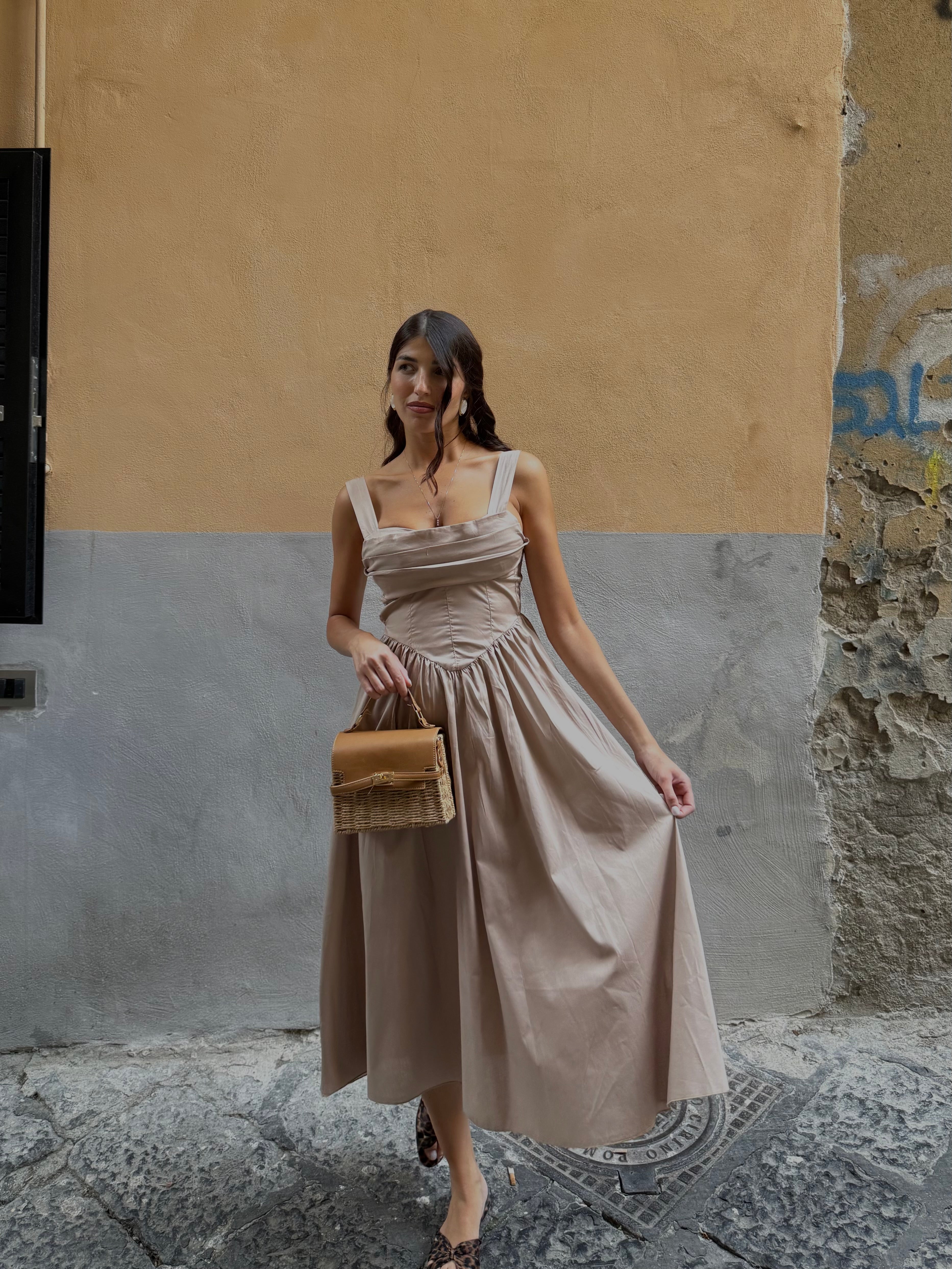 Dress Marylin tortora - LadyB Shop Online