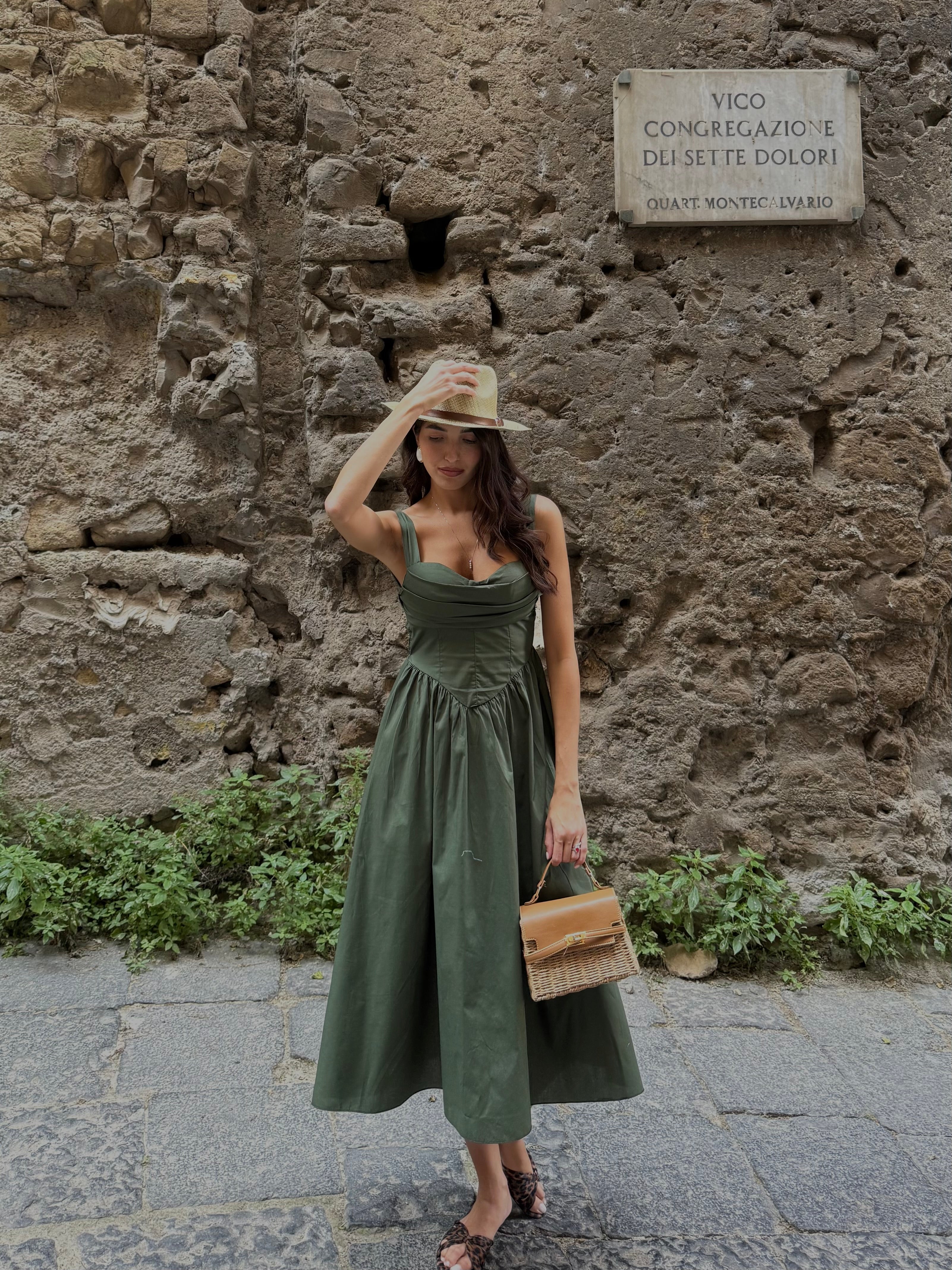 Dress Marylin verde - LadyB Shop Online