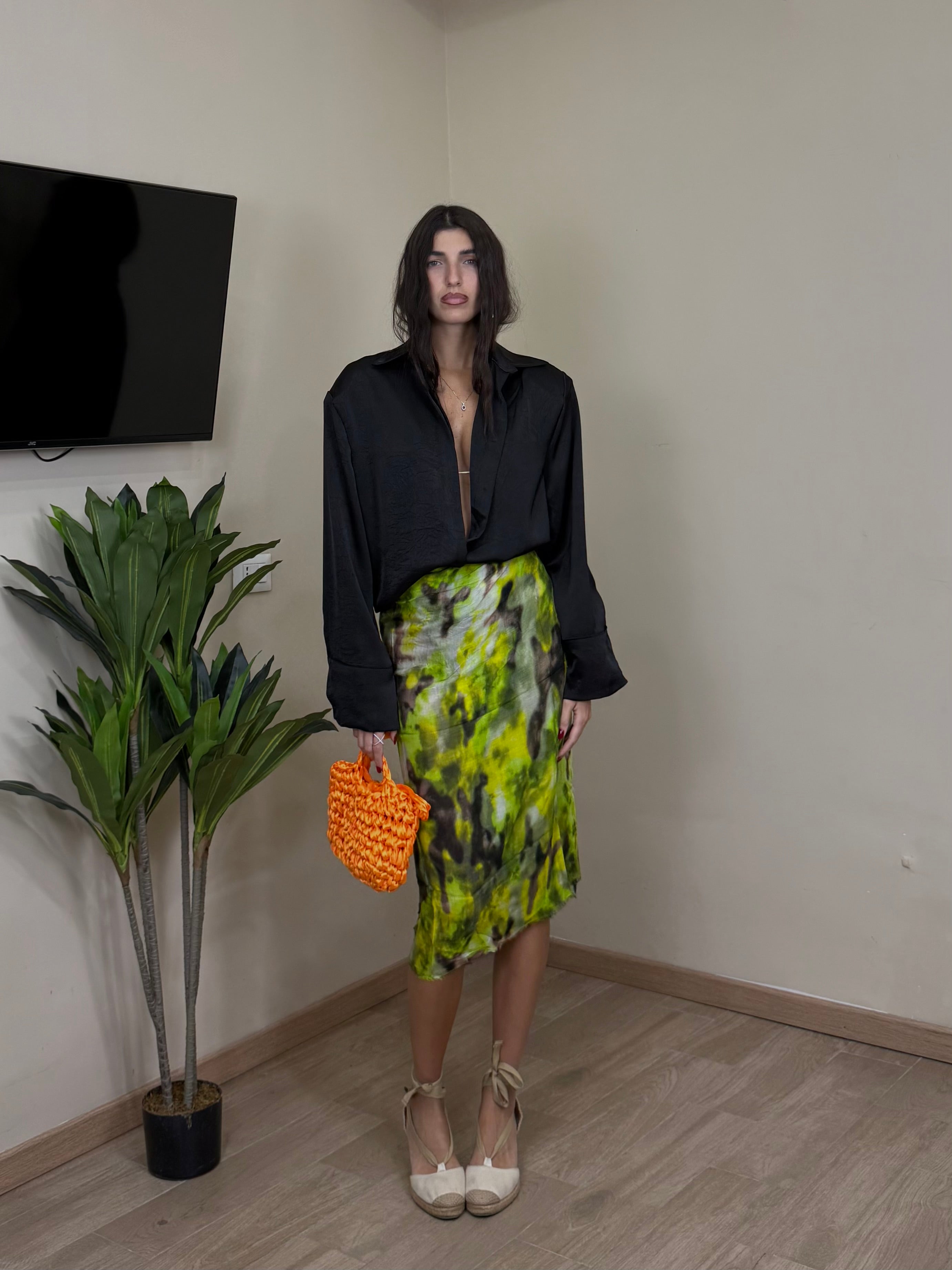 Camicia maxi spallina