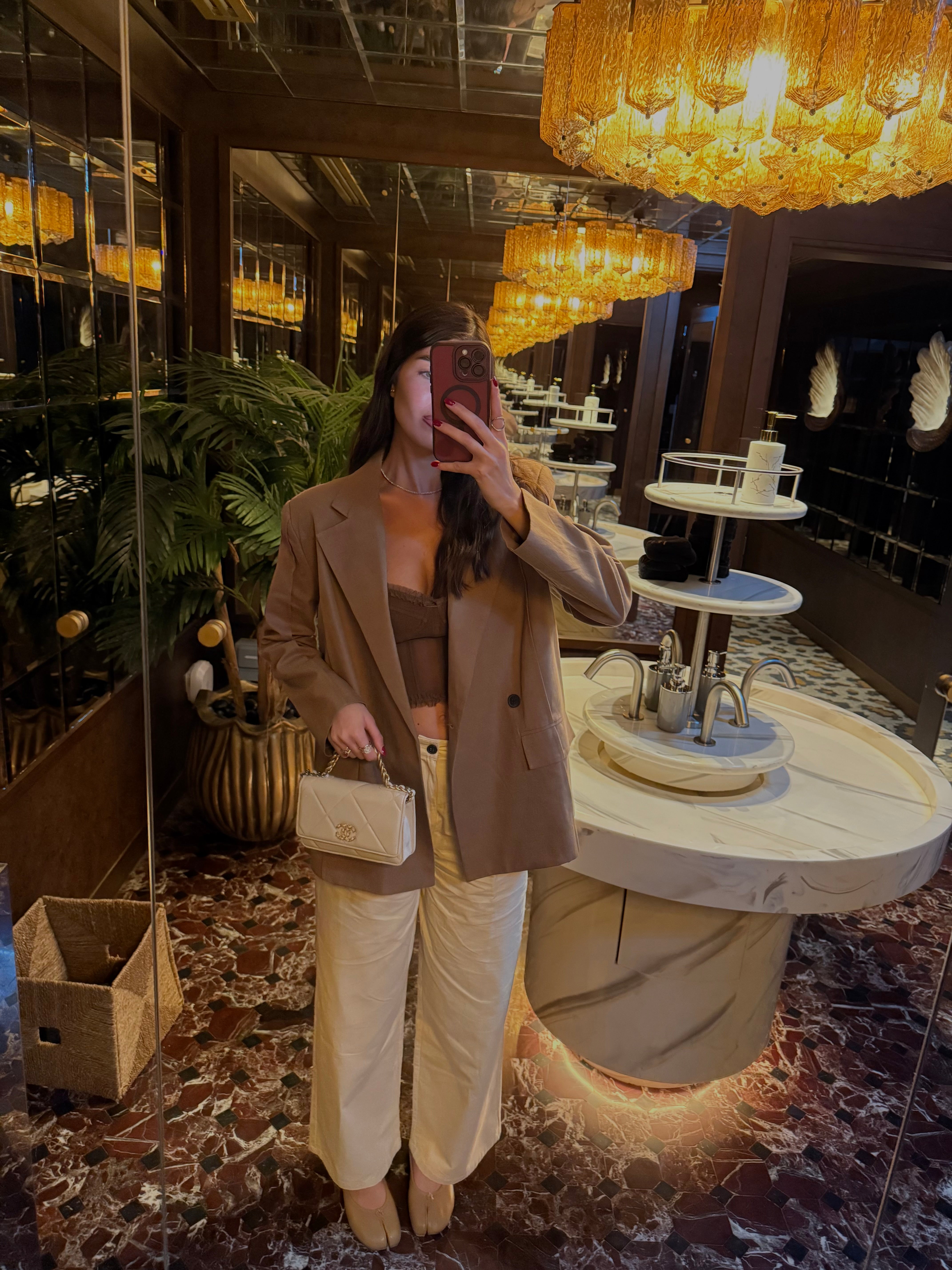 Blazer cammello lumina
