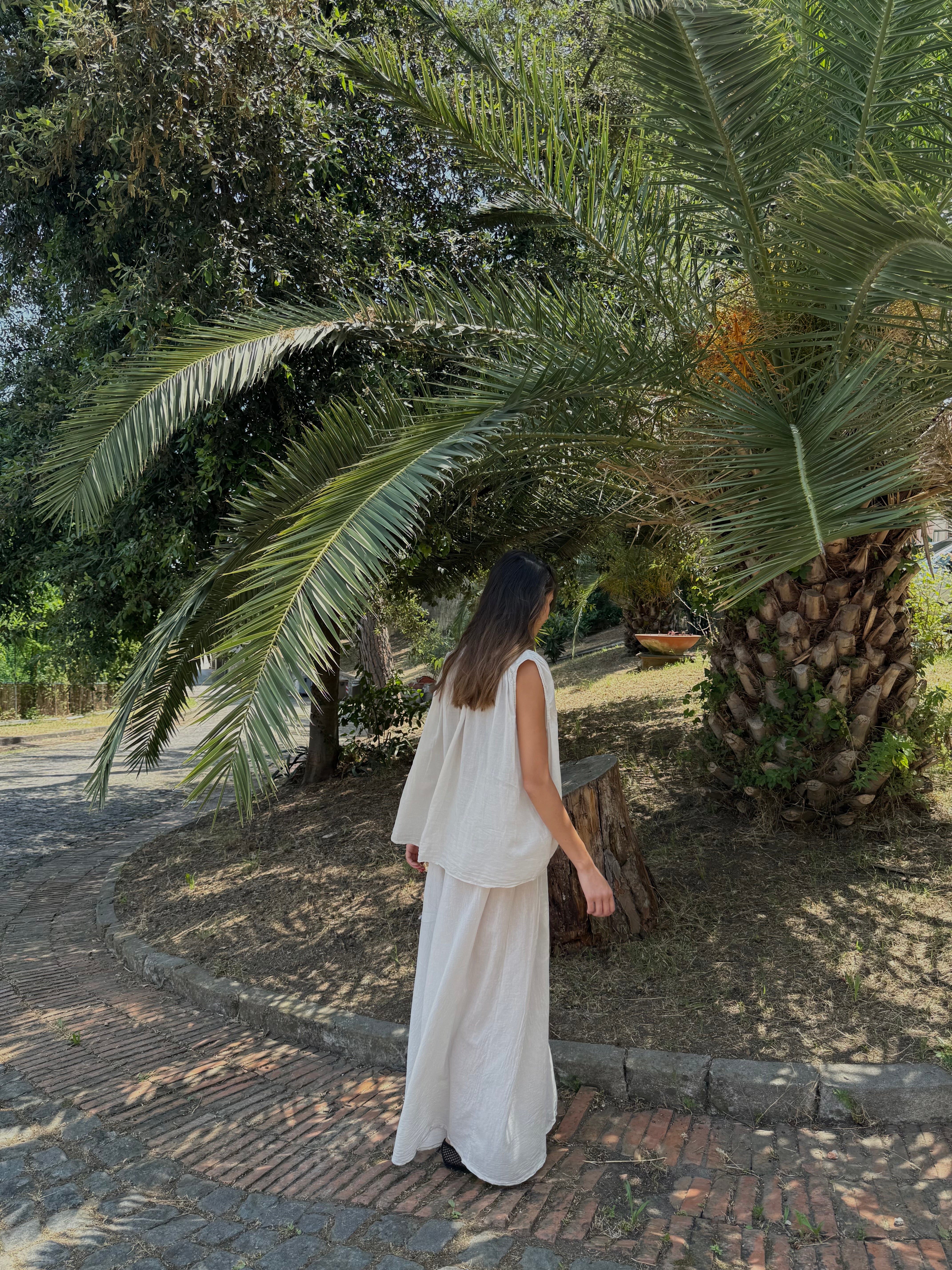 Camicia in cotone beige - LadyB Shop Online