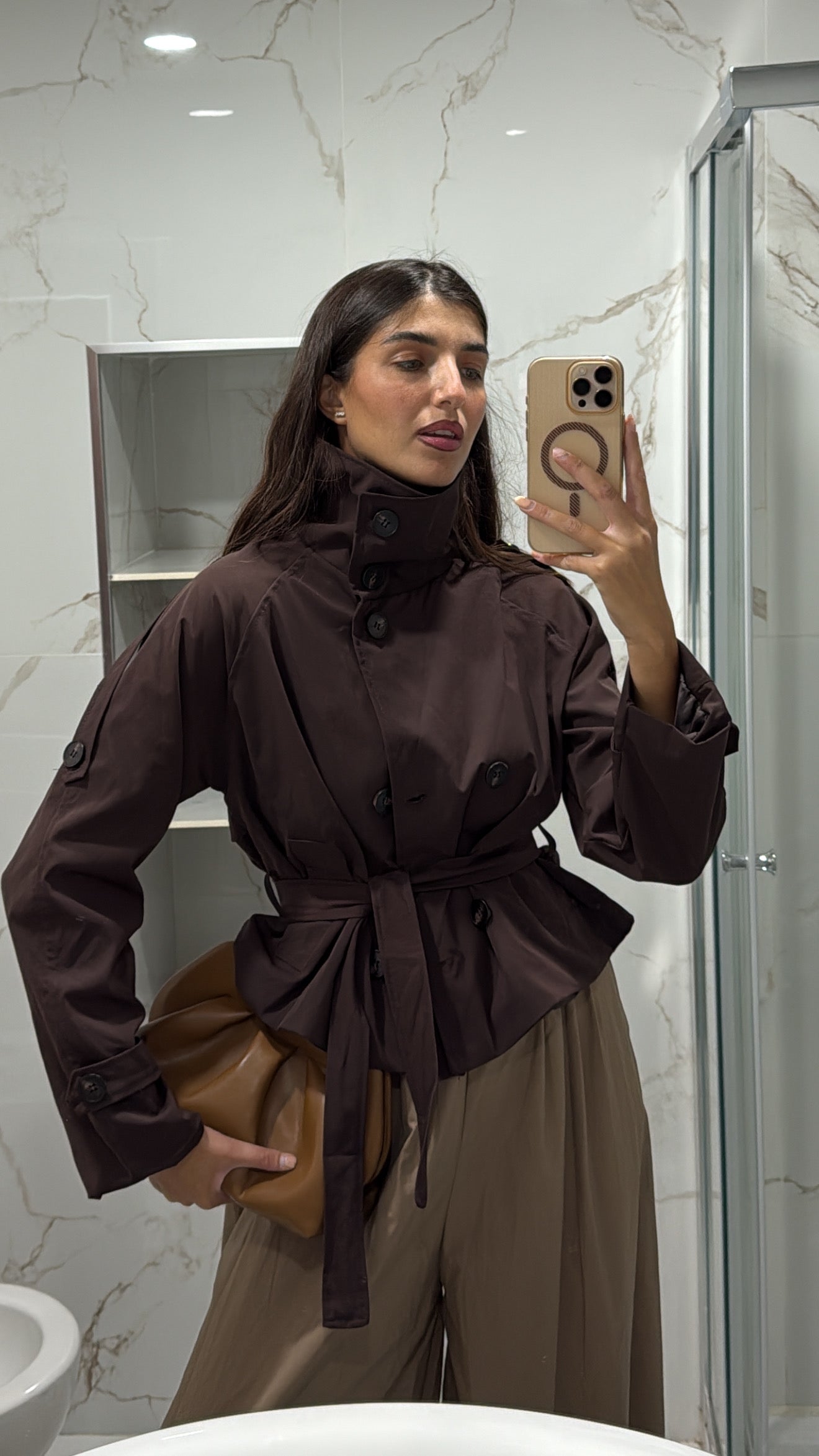 Trench London marrone