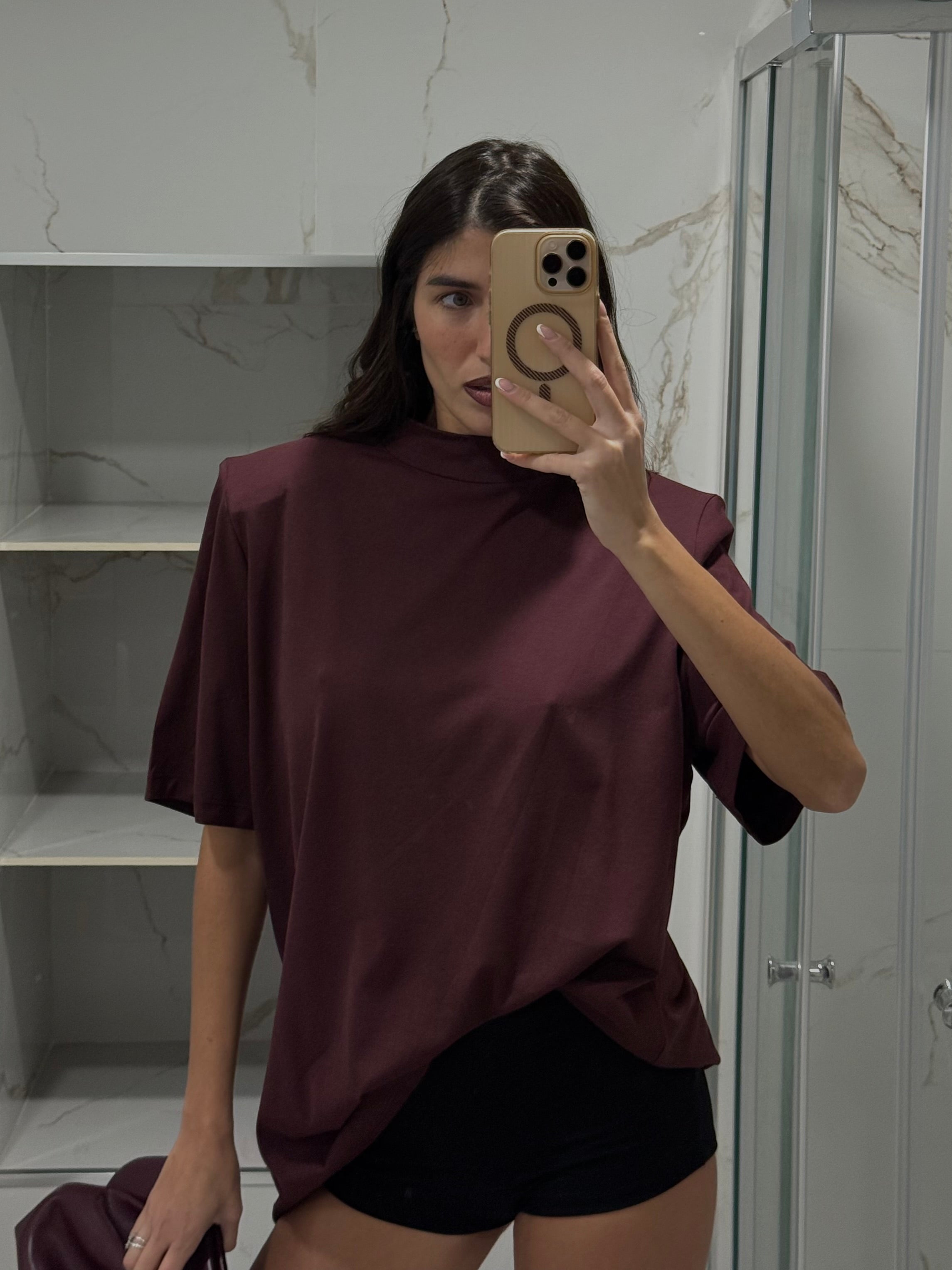 Maglia attico bordeaux