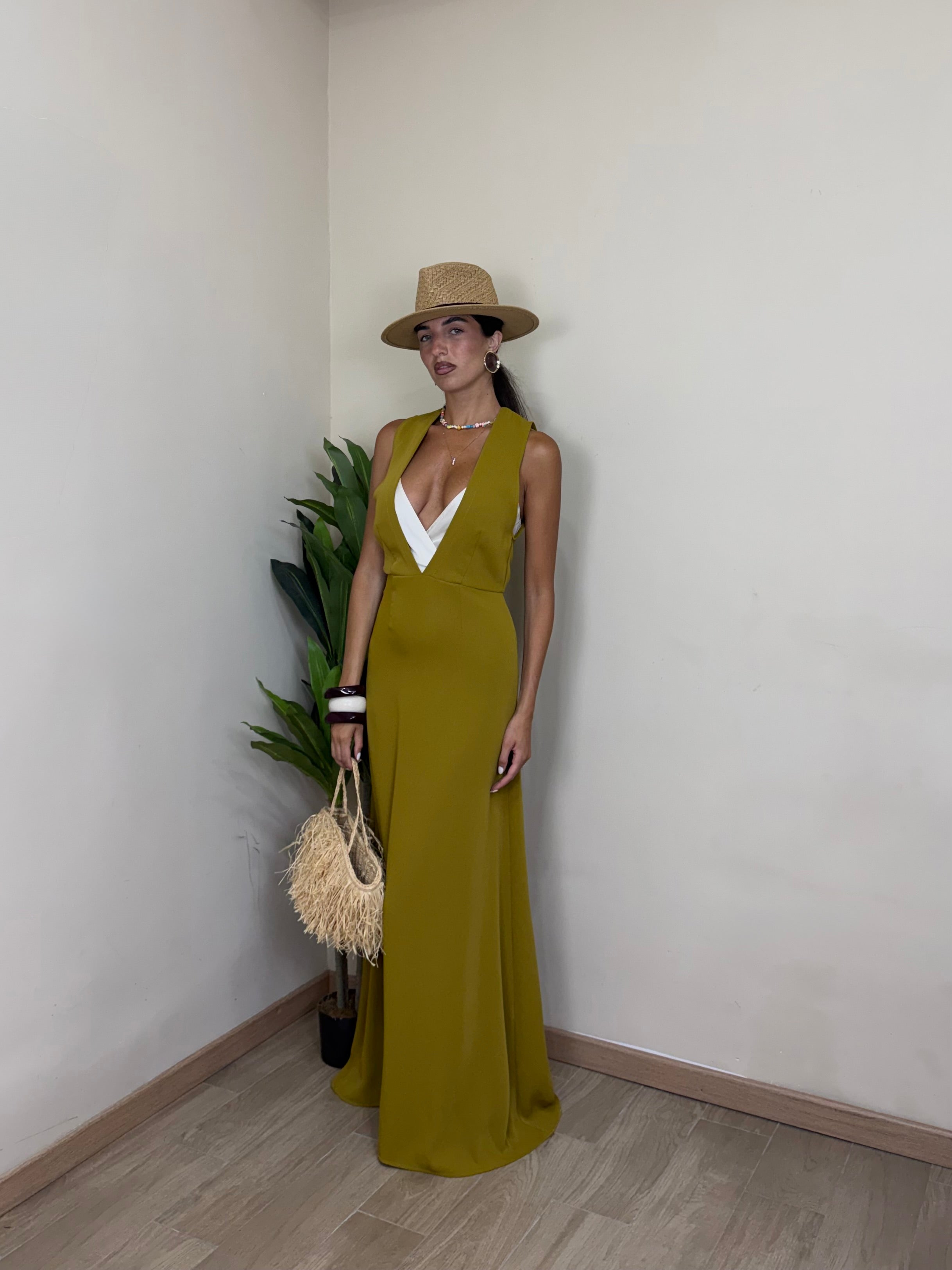 Dress Verde Oliva By Lumina