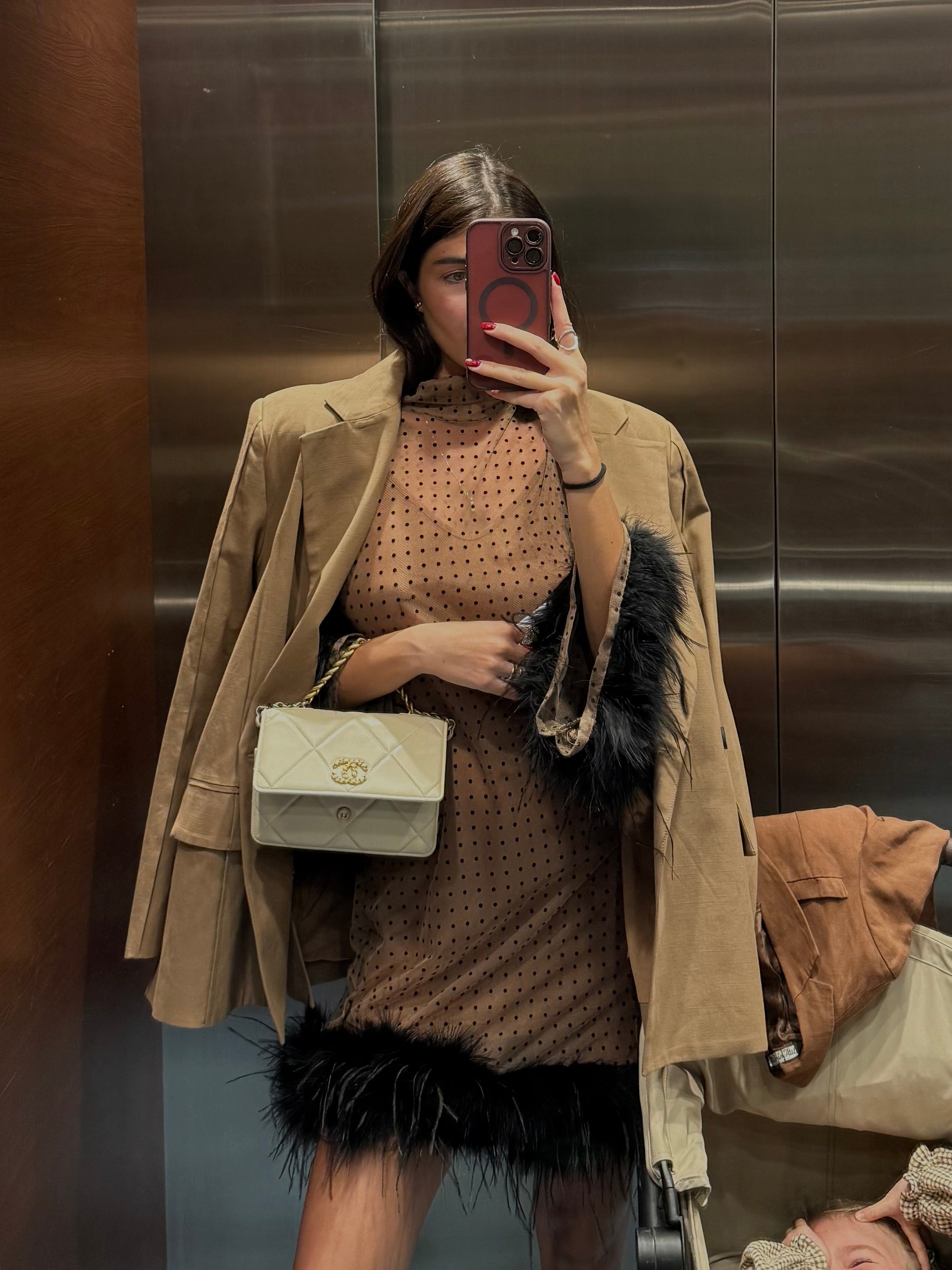 Vestito piume lumina