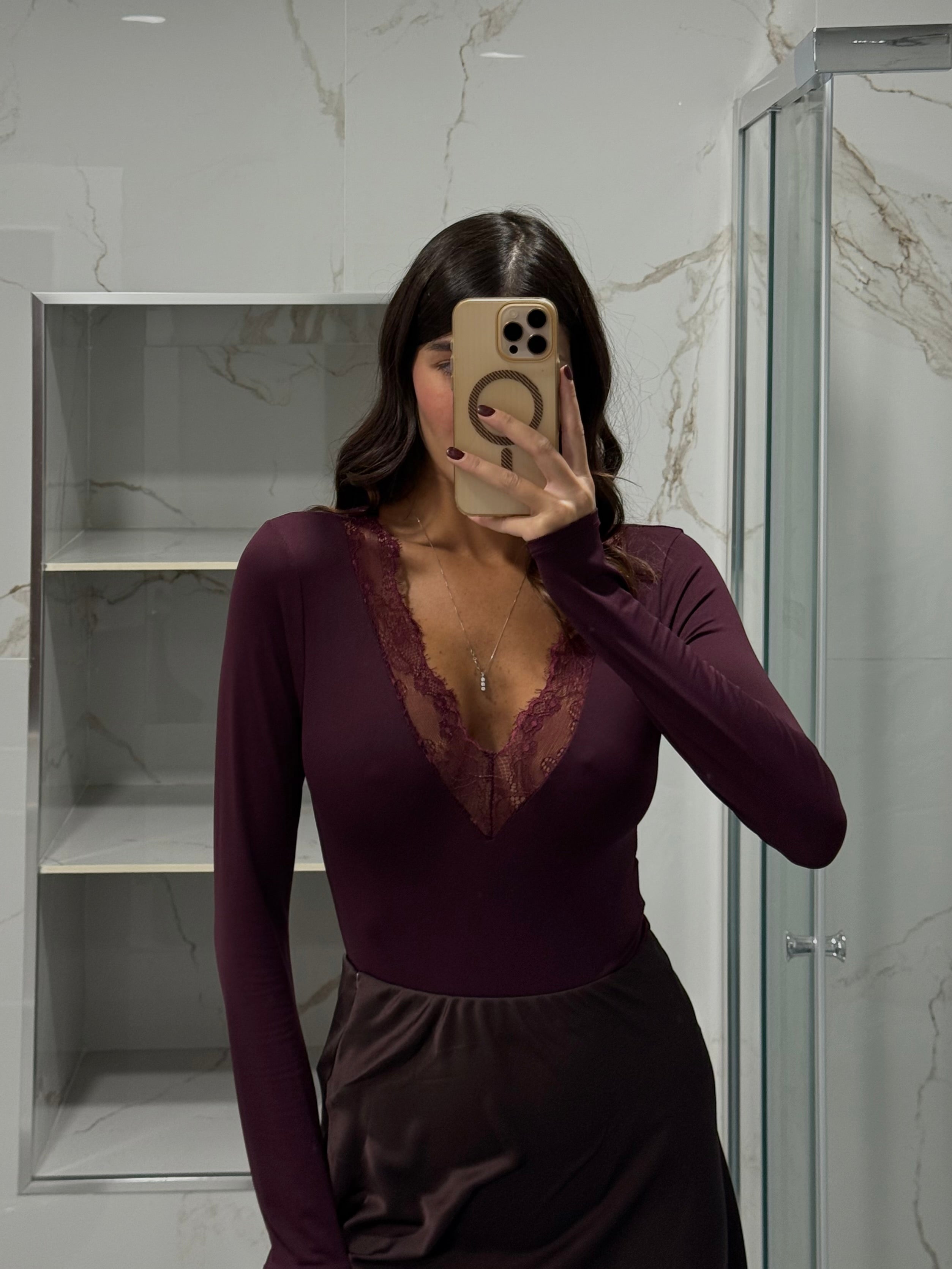 Body modellante bordeaux