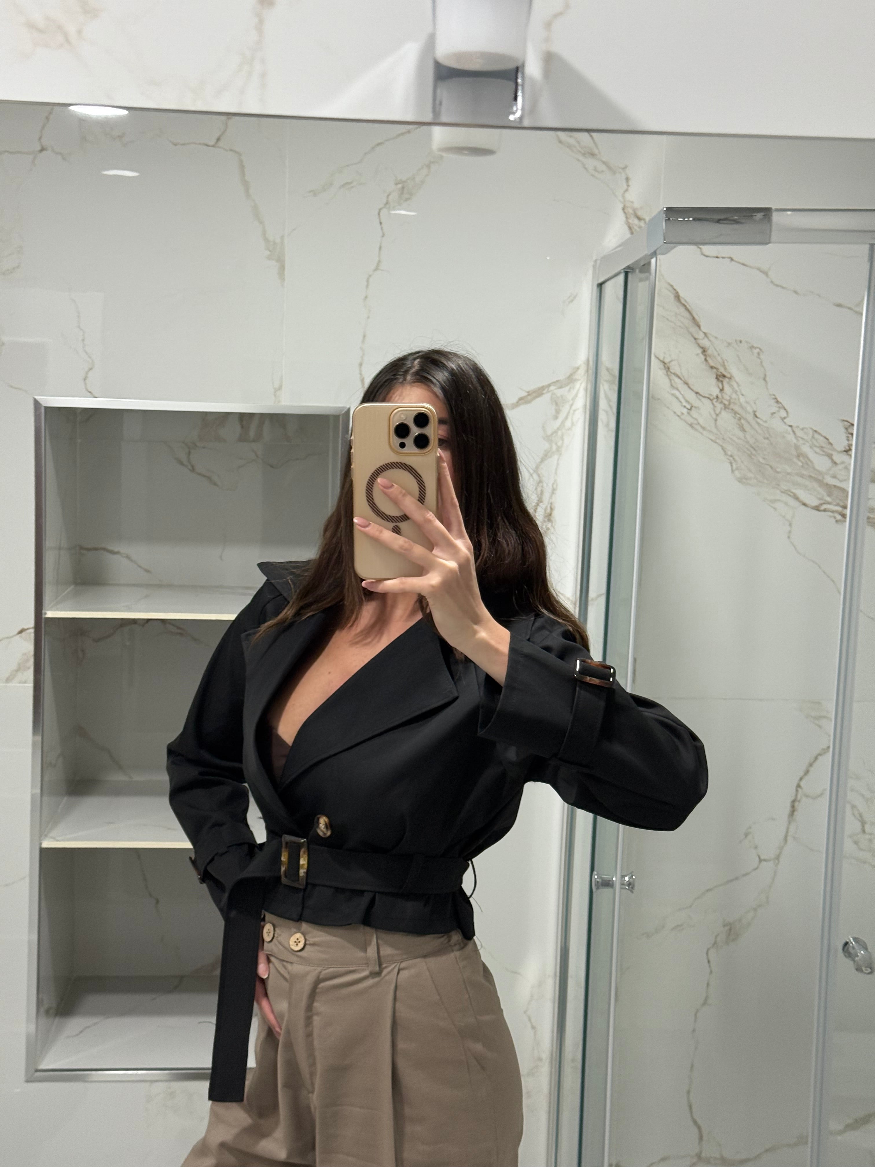 Trench Bunny nero - LadyB Shop Online