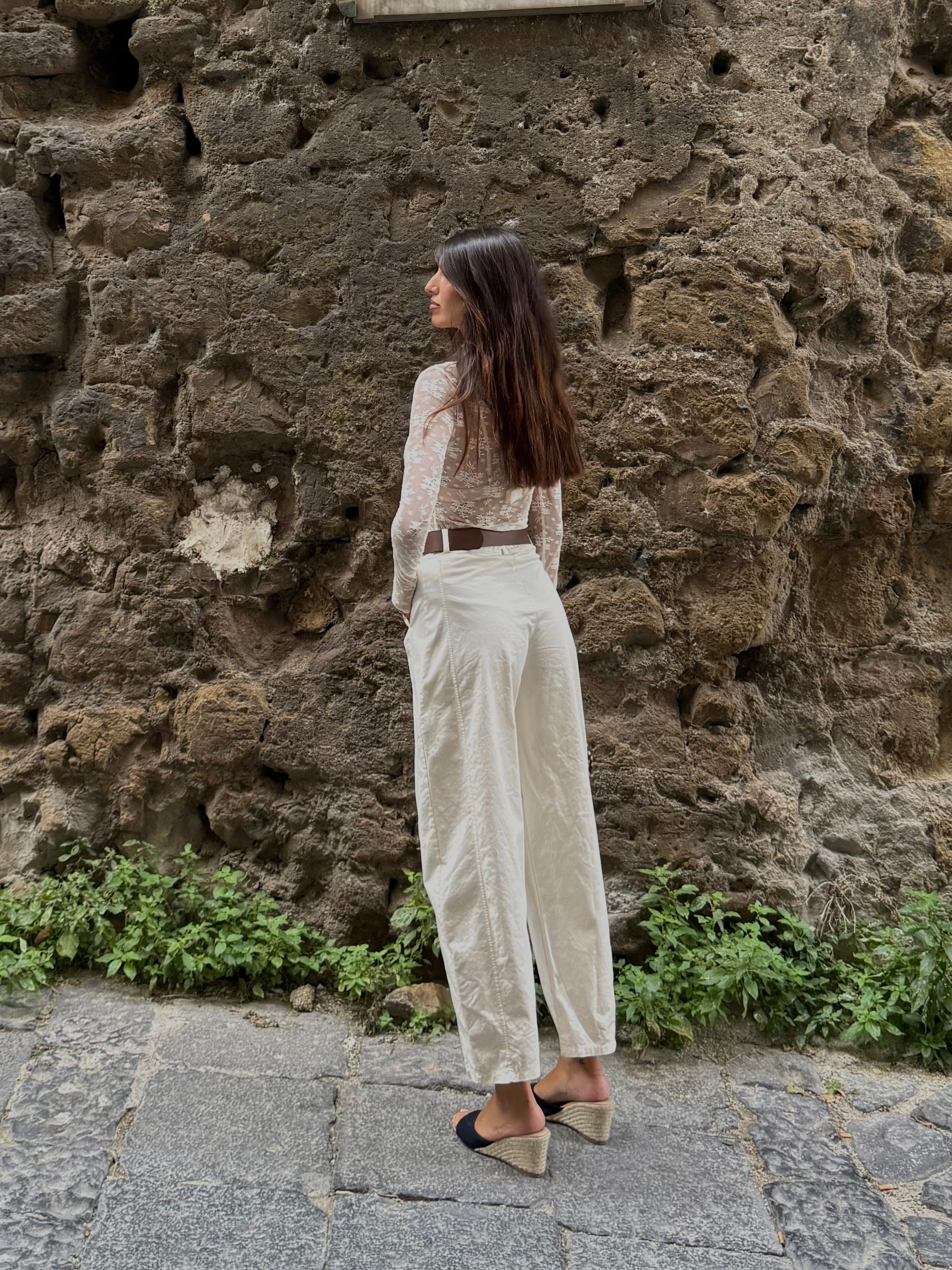 Pantalone ballon panna - LadyB Shop Online