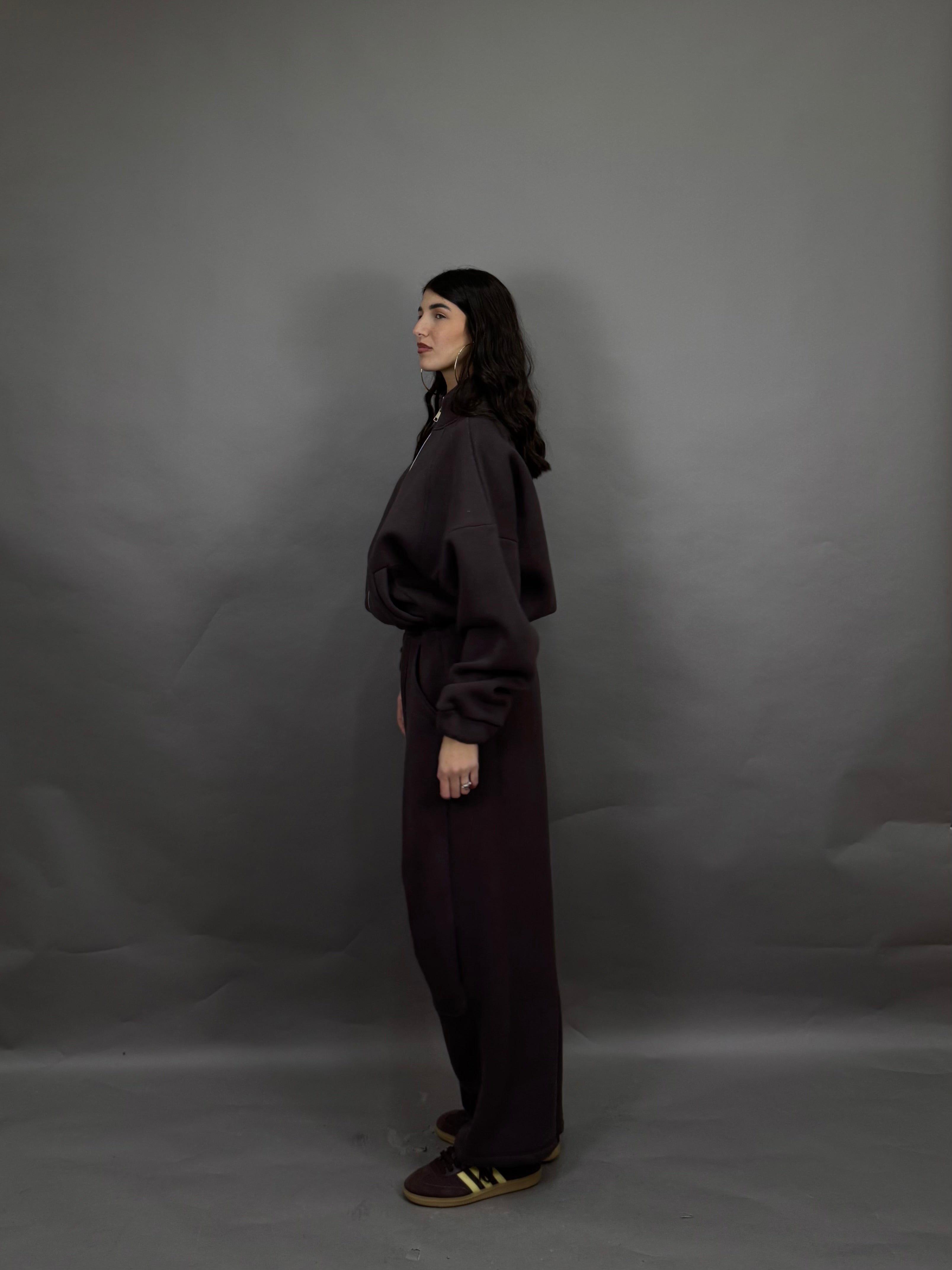 Coordinato tuta just marrone