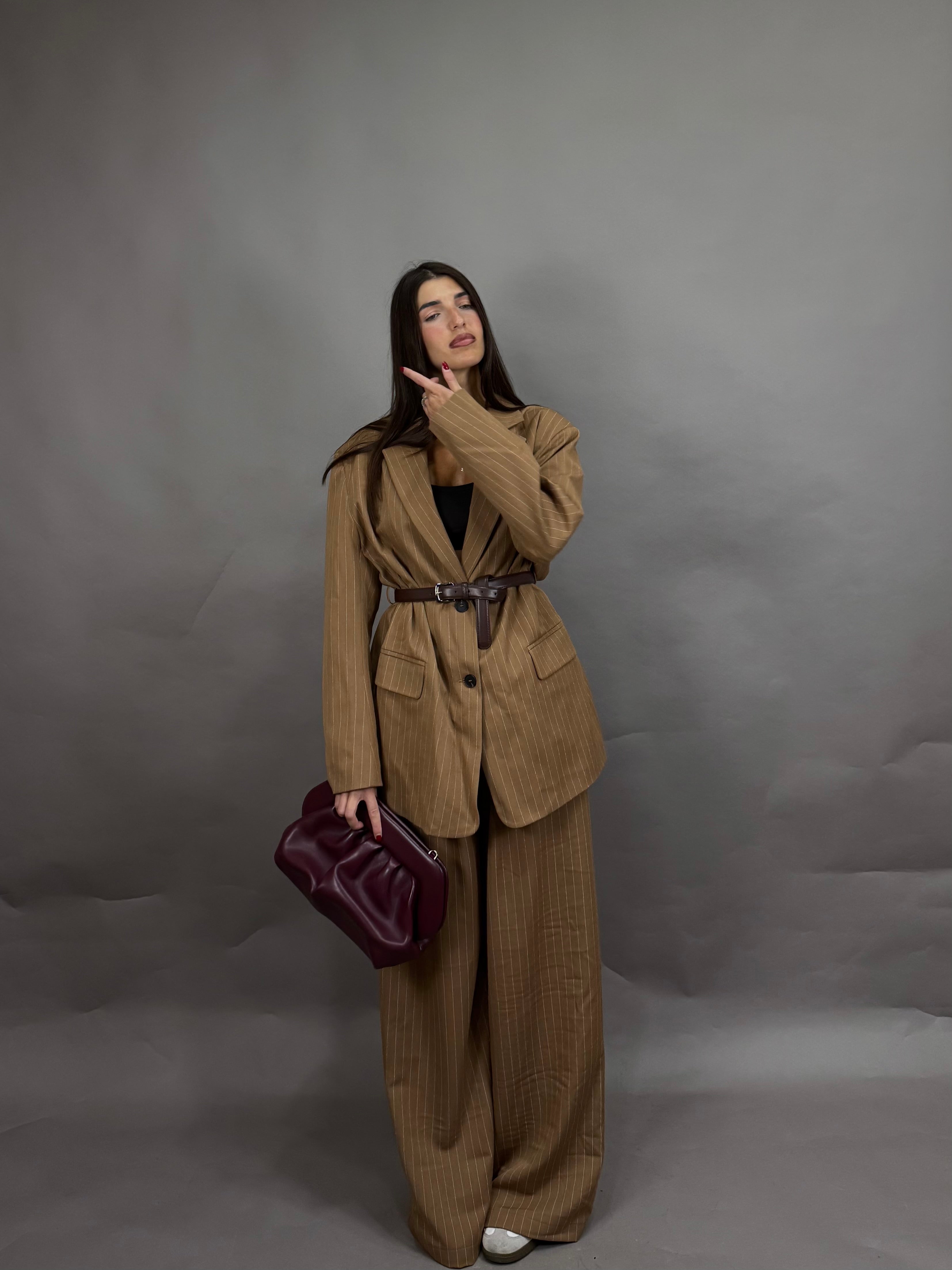 Blazer gessato lumina