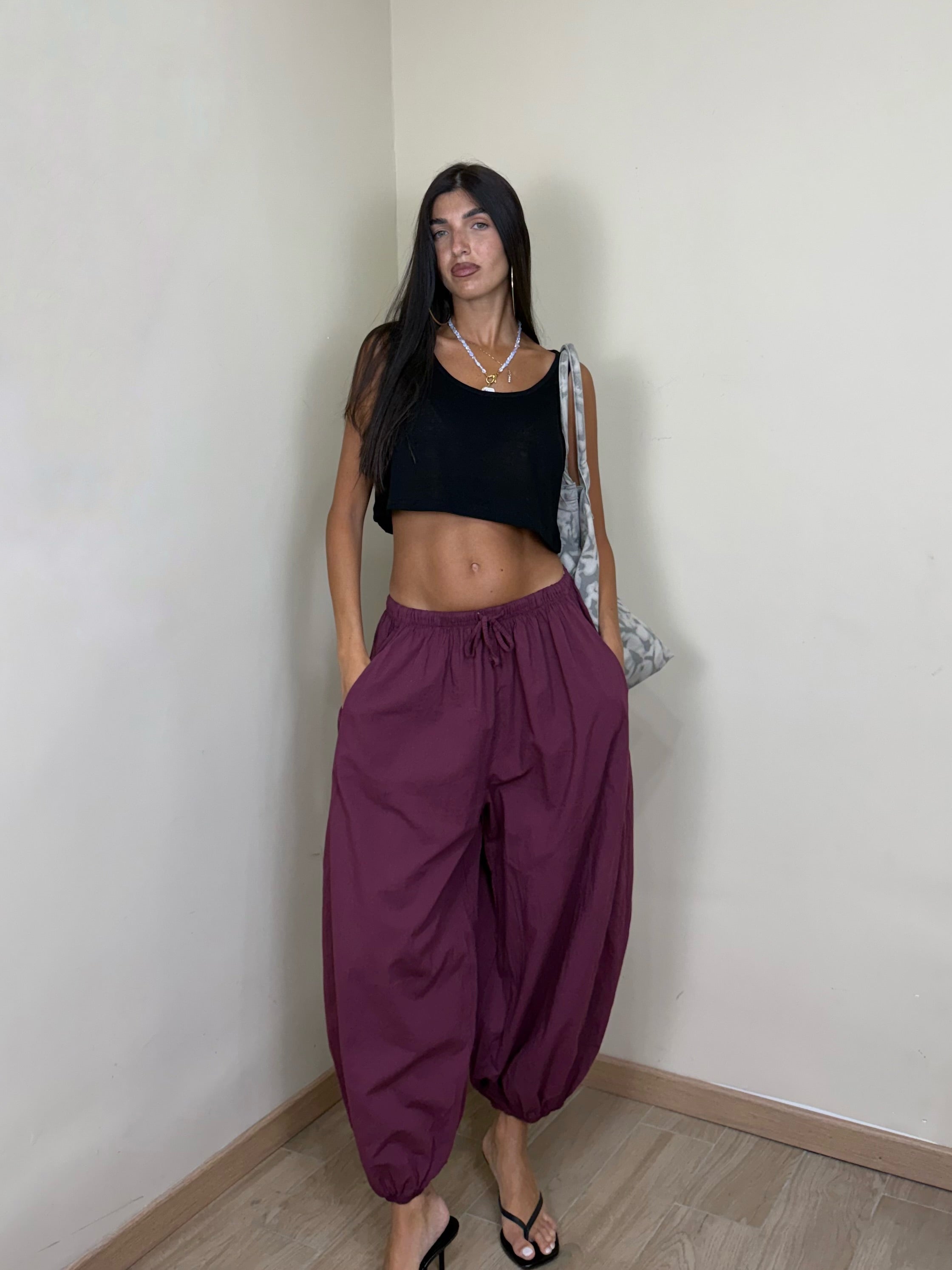 Pantalone ballon in cotone