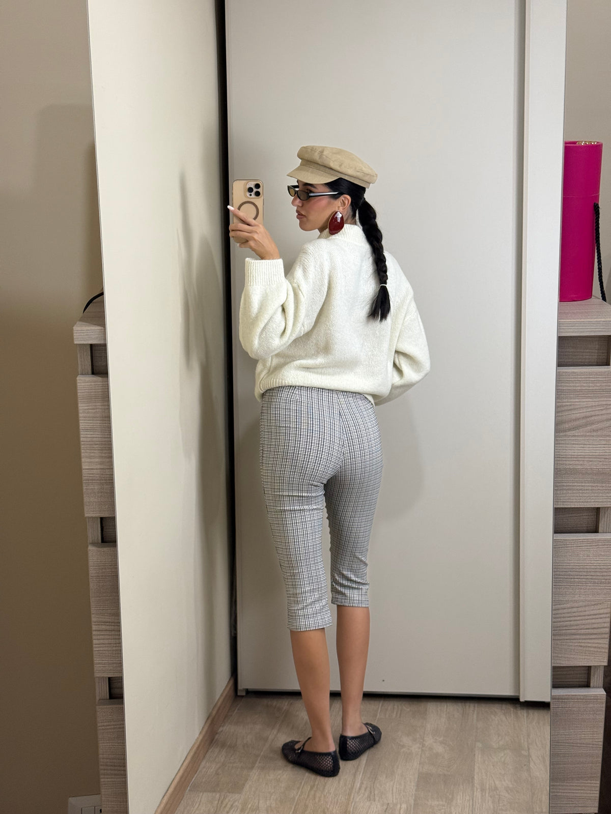 Capri pants quadretti