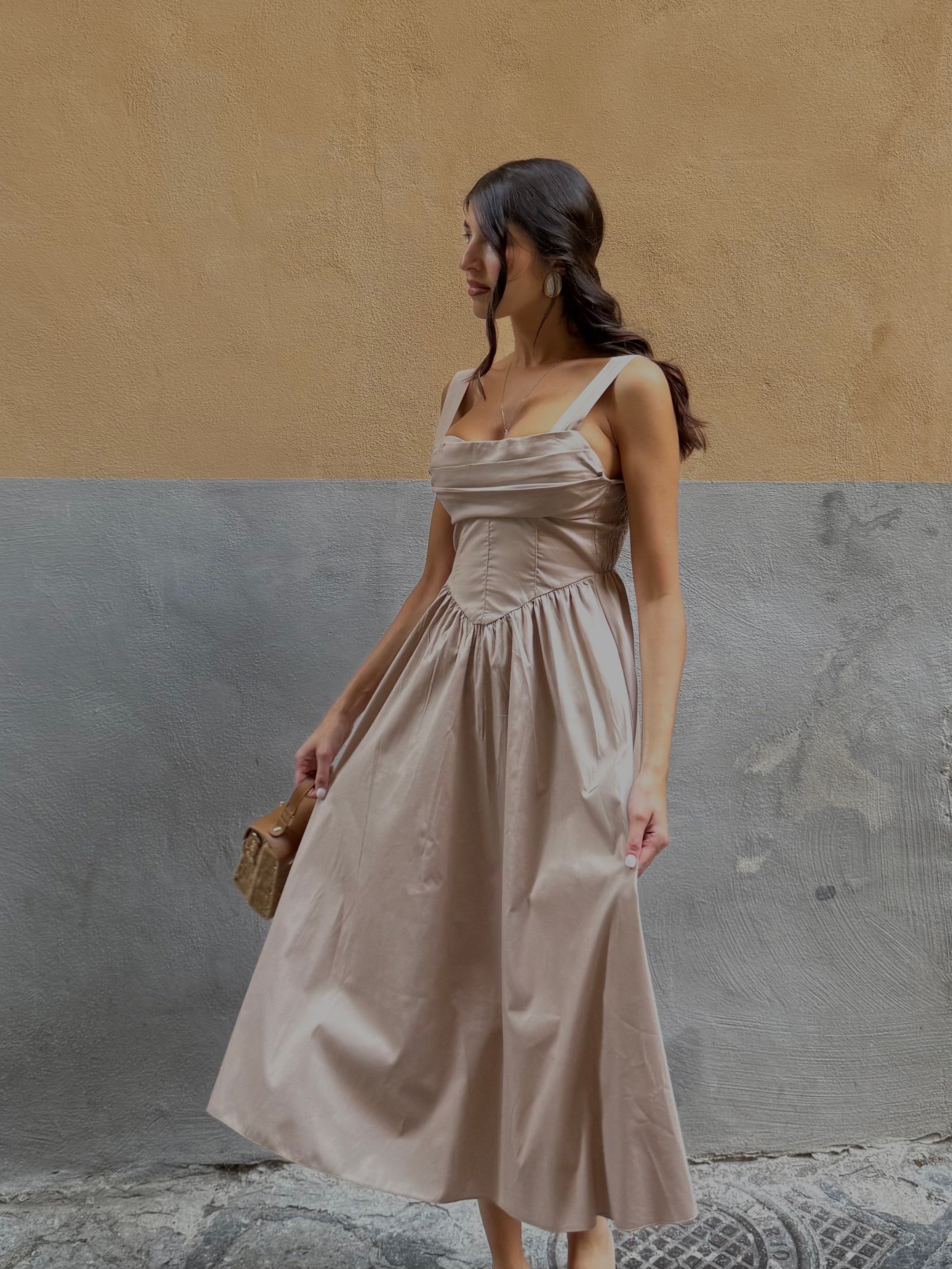 Dress Marylin tortora - LadyB Shop Online