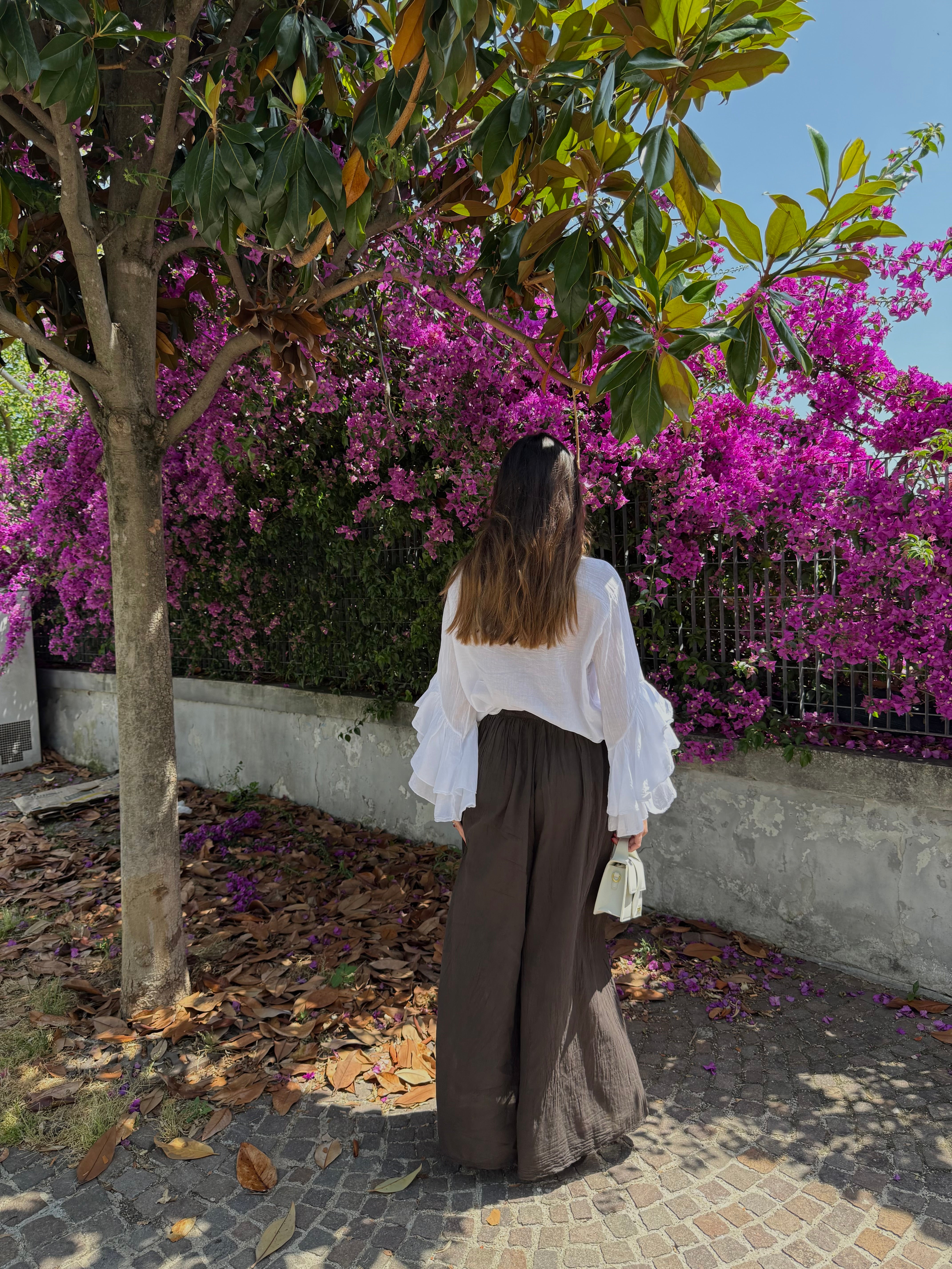 Pantalone cotone marrone - LadyB Shop Online