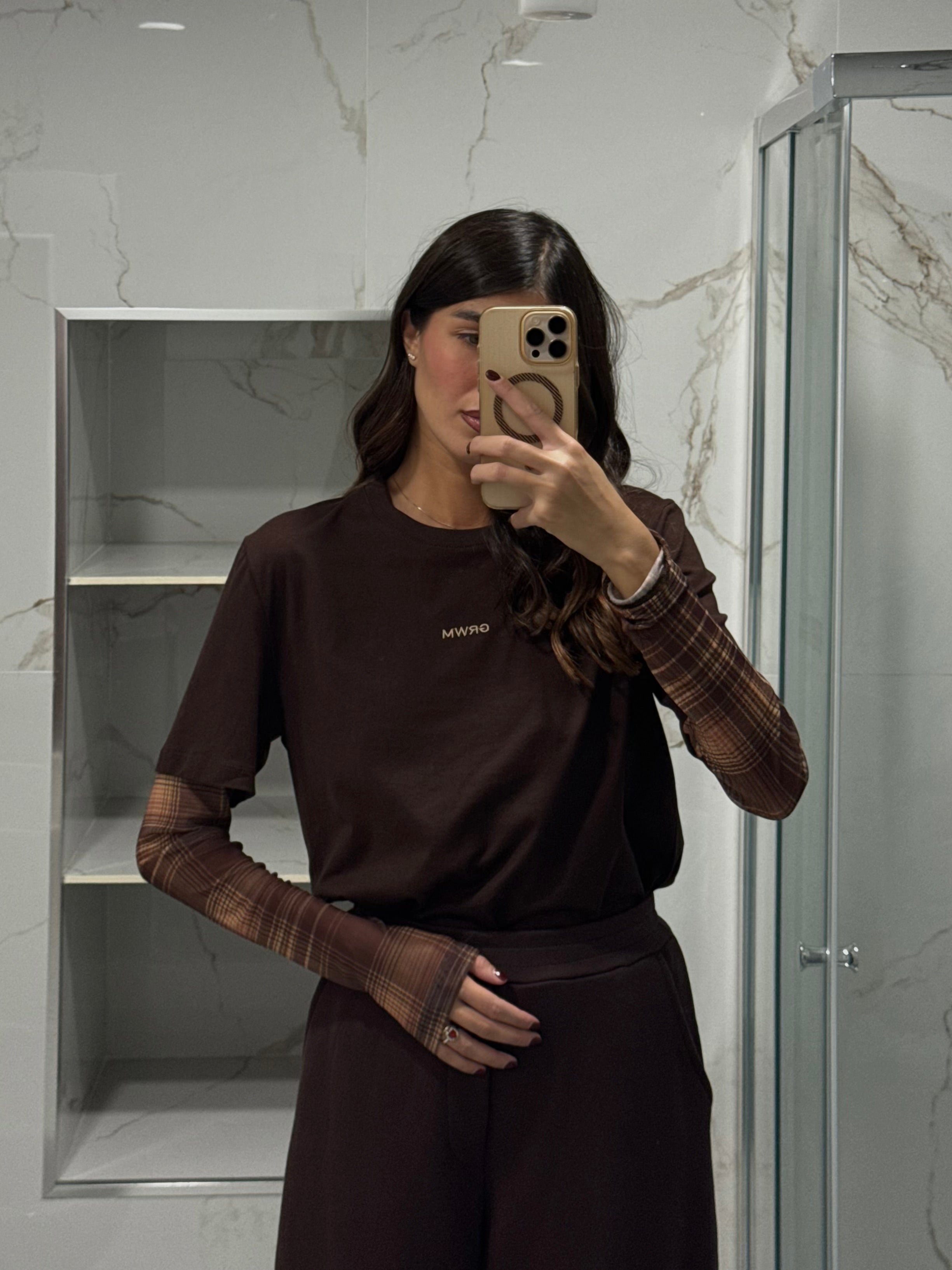 Maglia lumina marrone