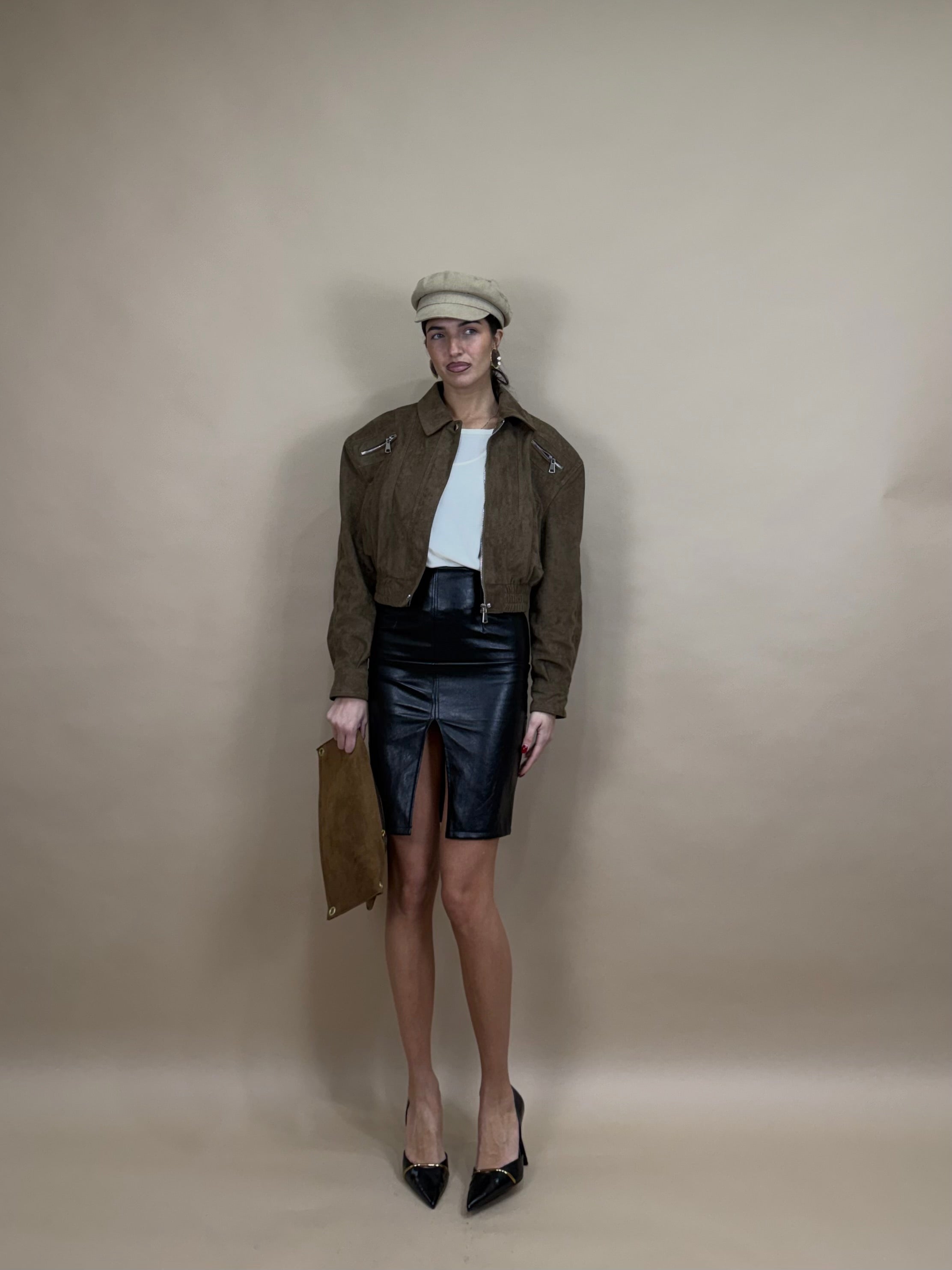 Gonna Belen in ecopelle