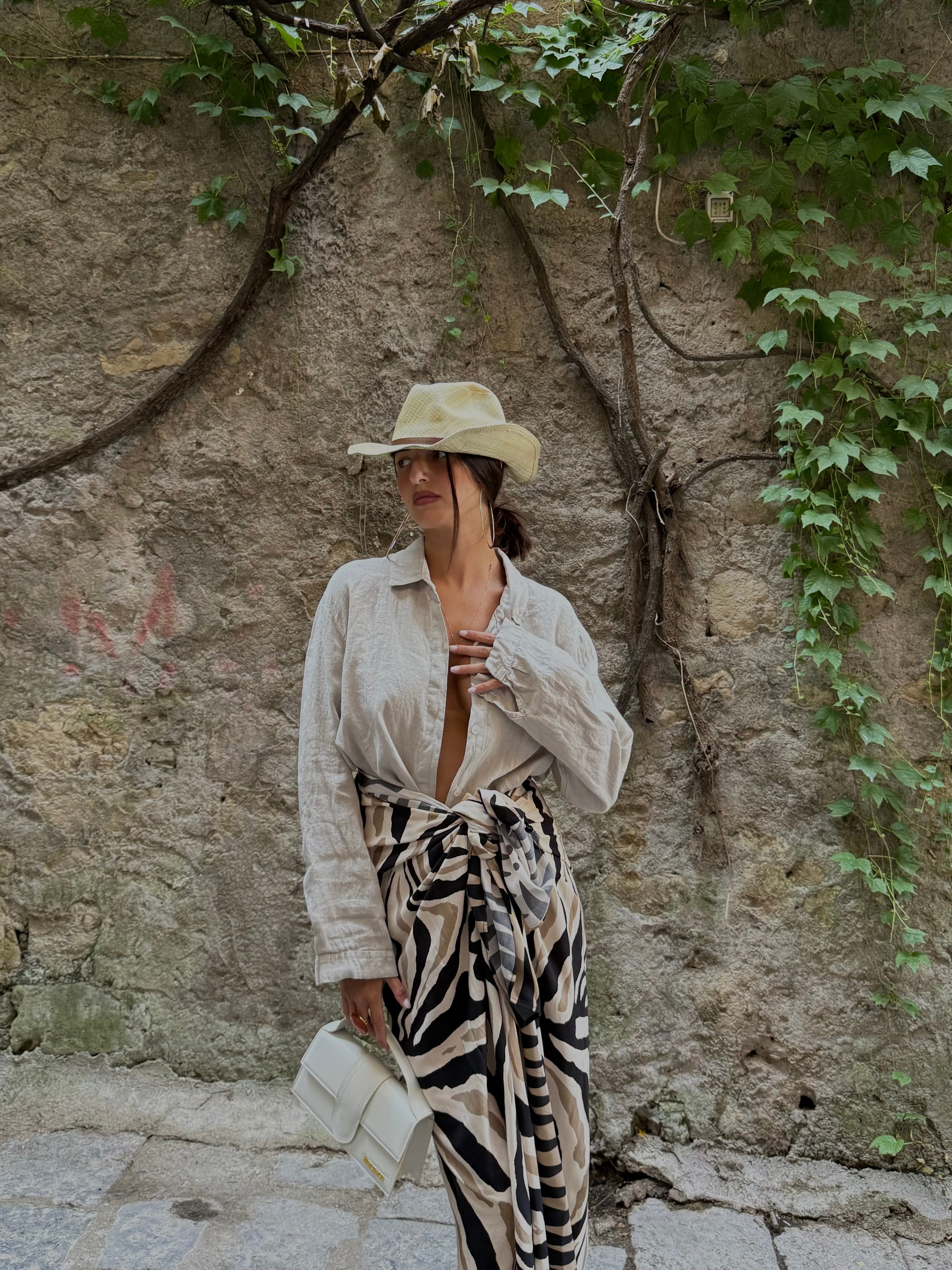 Camicia lino fango - LadyB Shop Online