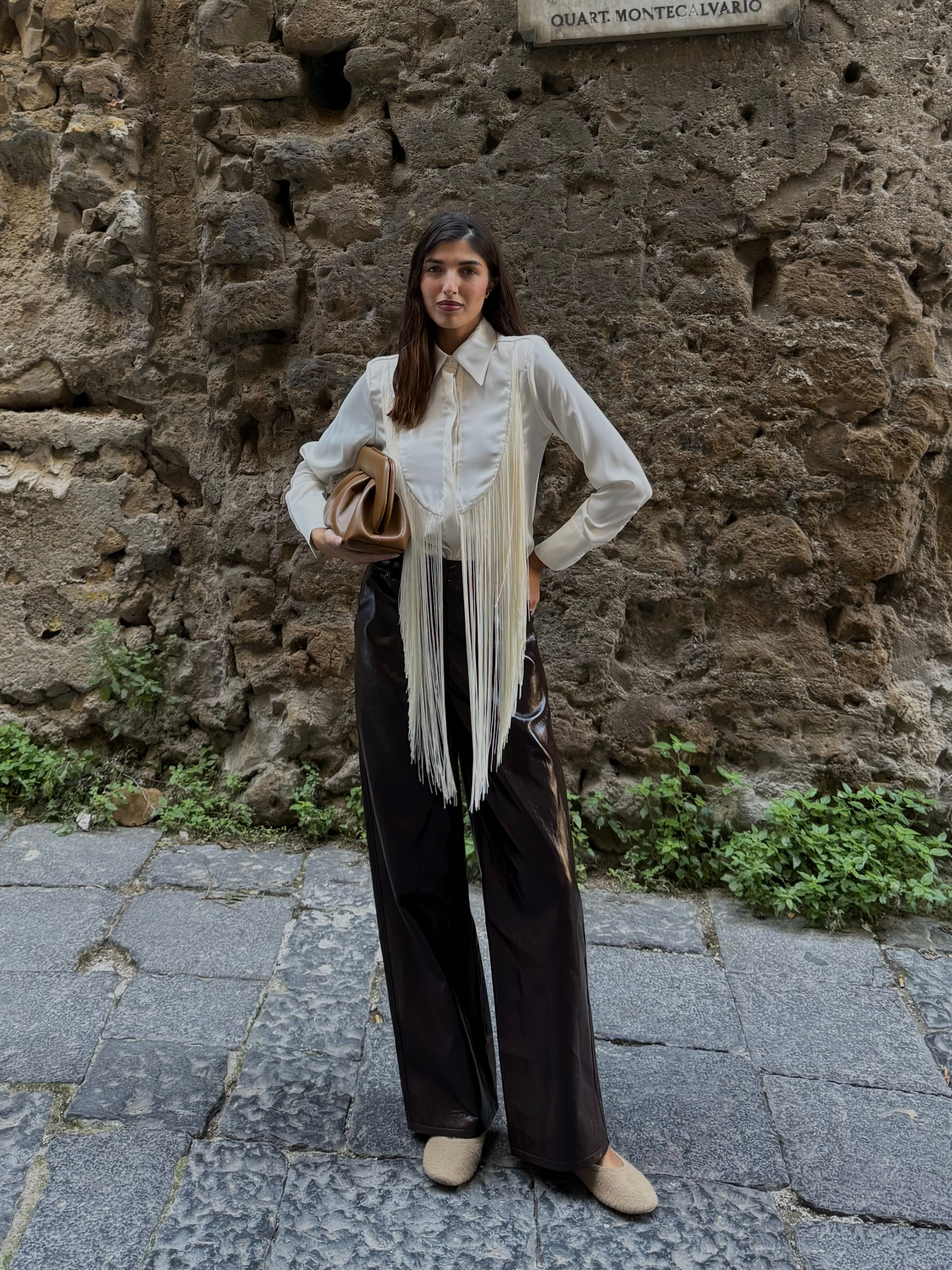 Camicia con frange lumina