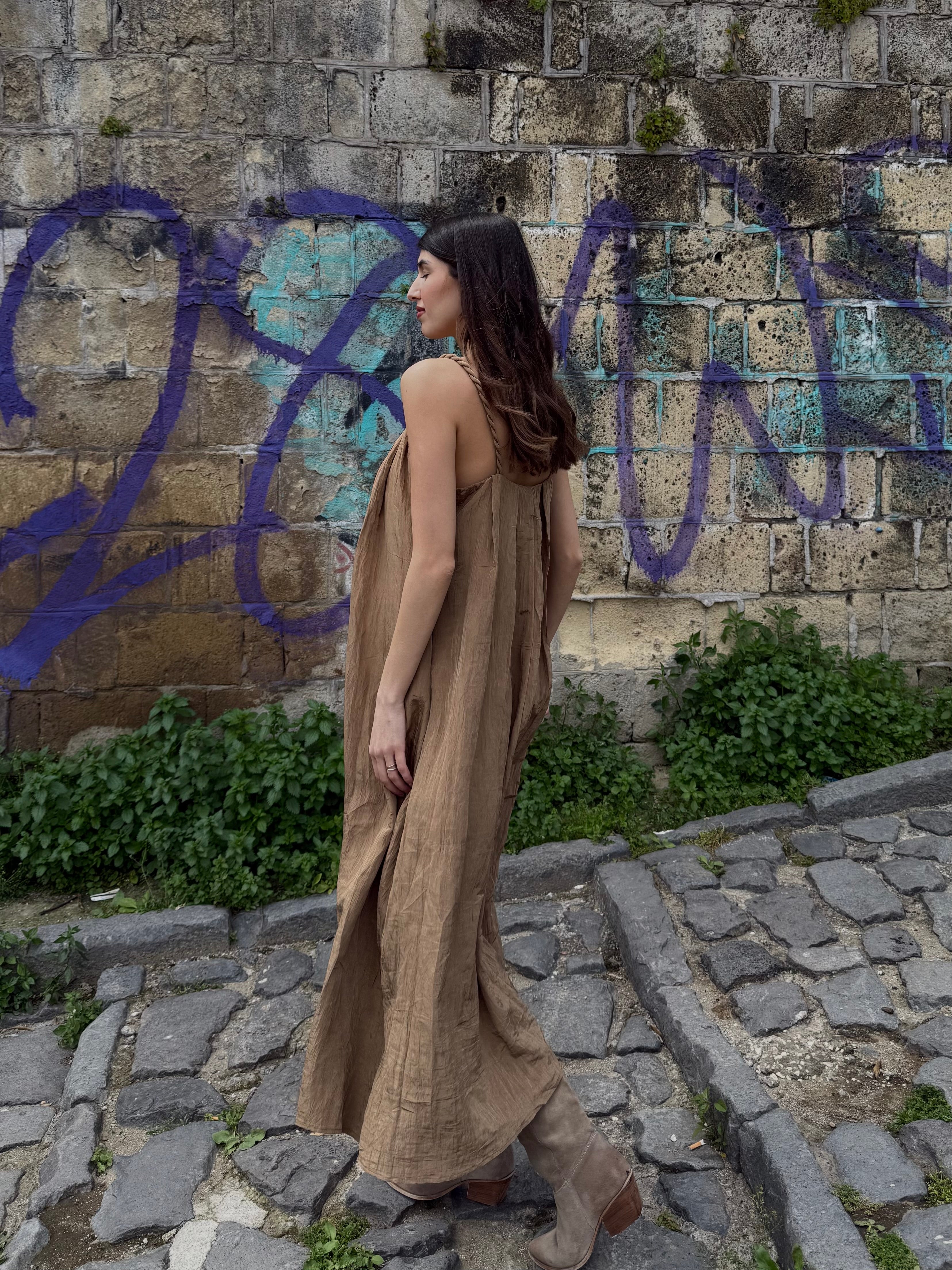 Dress Ambra marrone - LadyB Shop Online