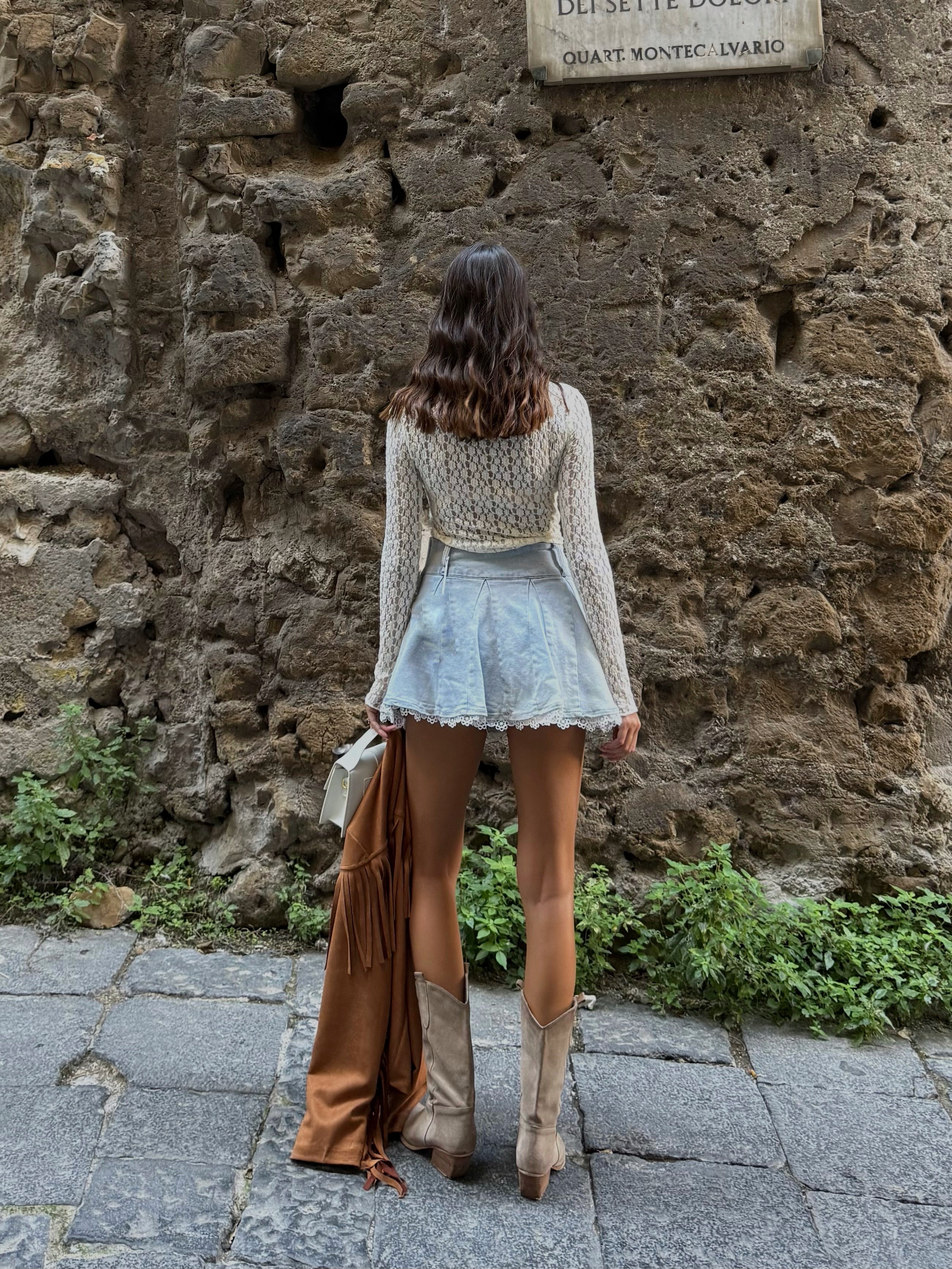 Gonna/pantaloncino in jeans