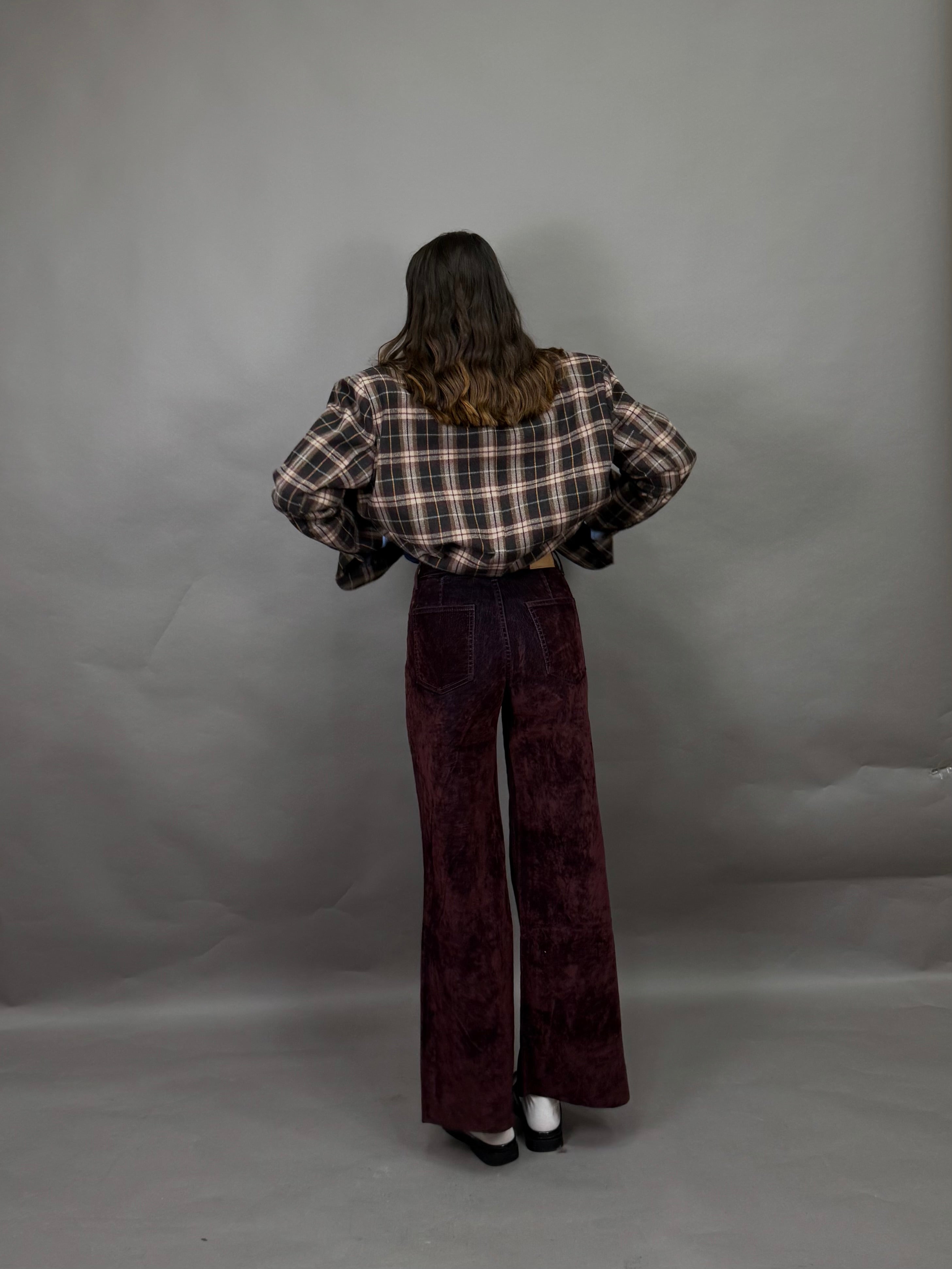 Jeans velluto bordeaux