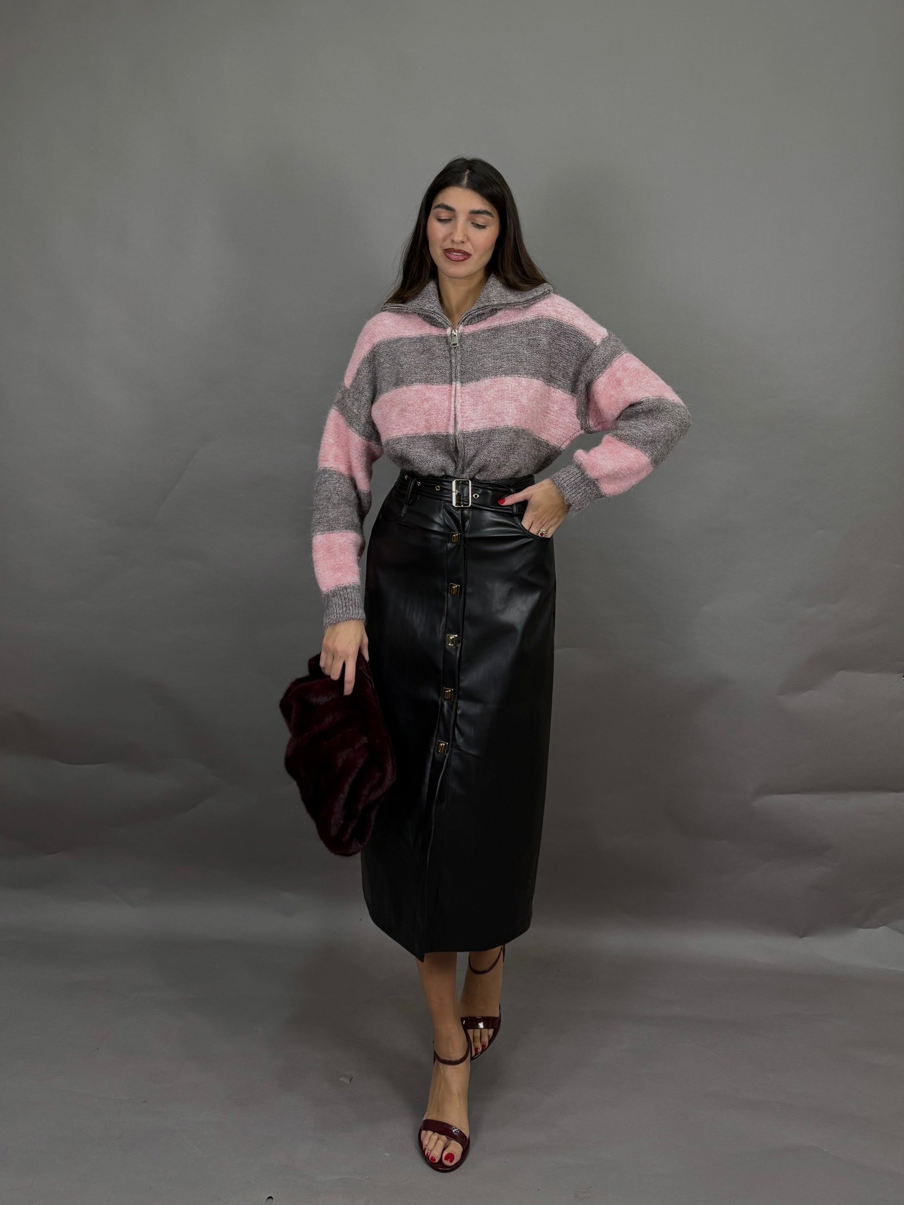 Gonna simil pelle nera