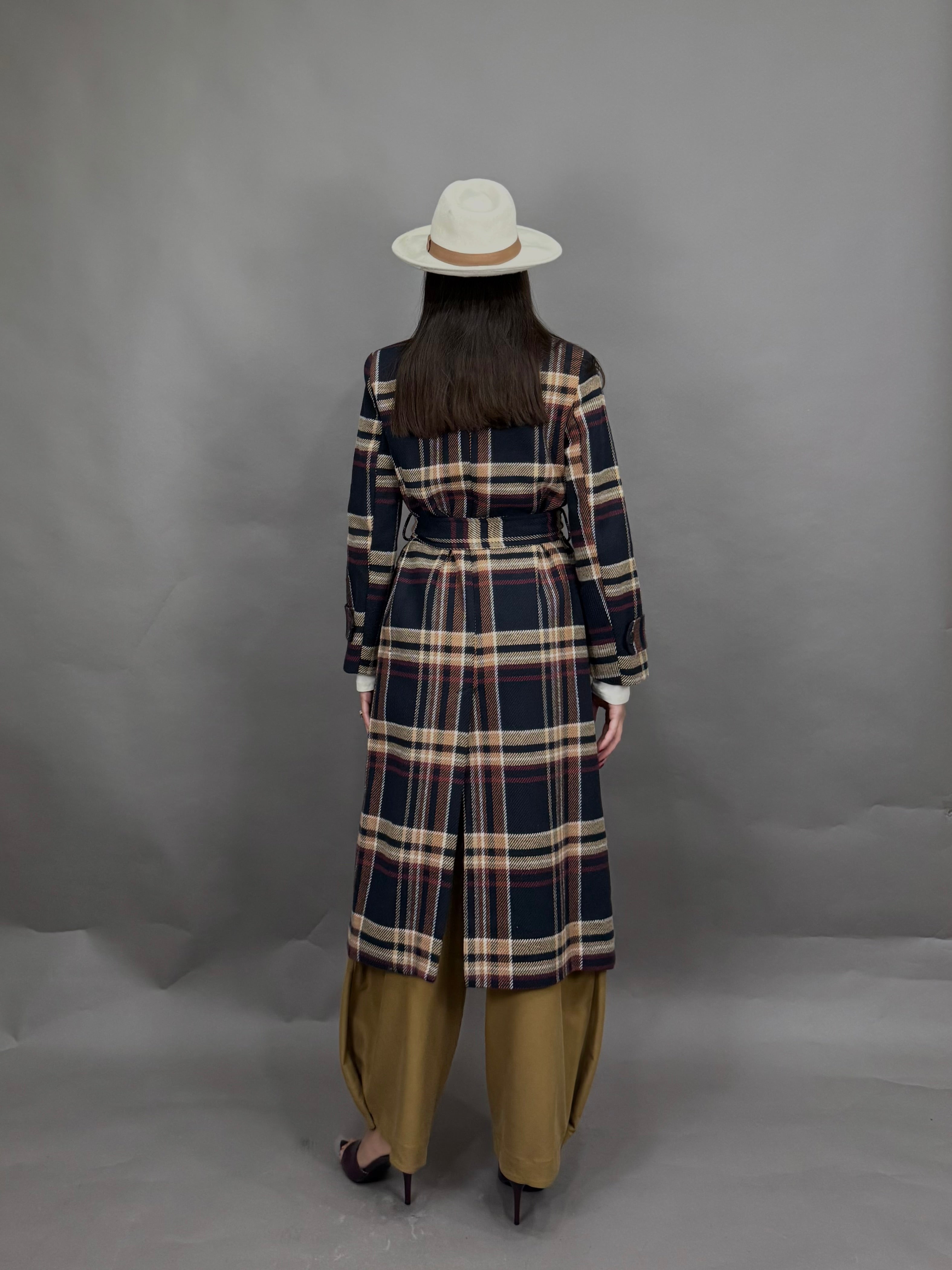 Trench cappotto lumina blu