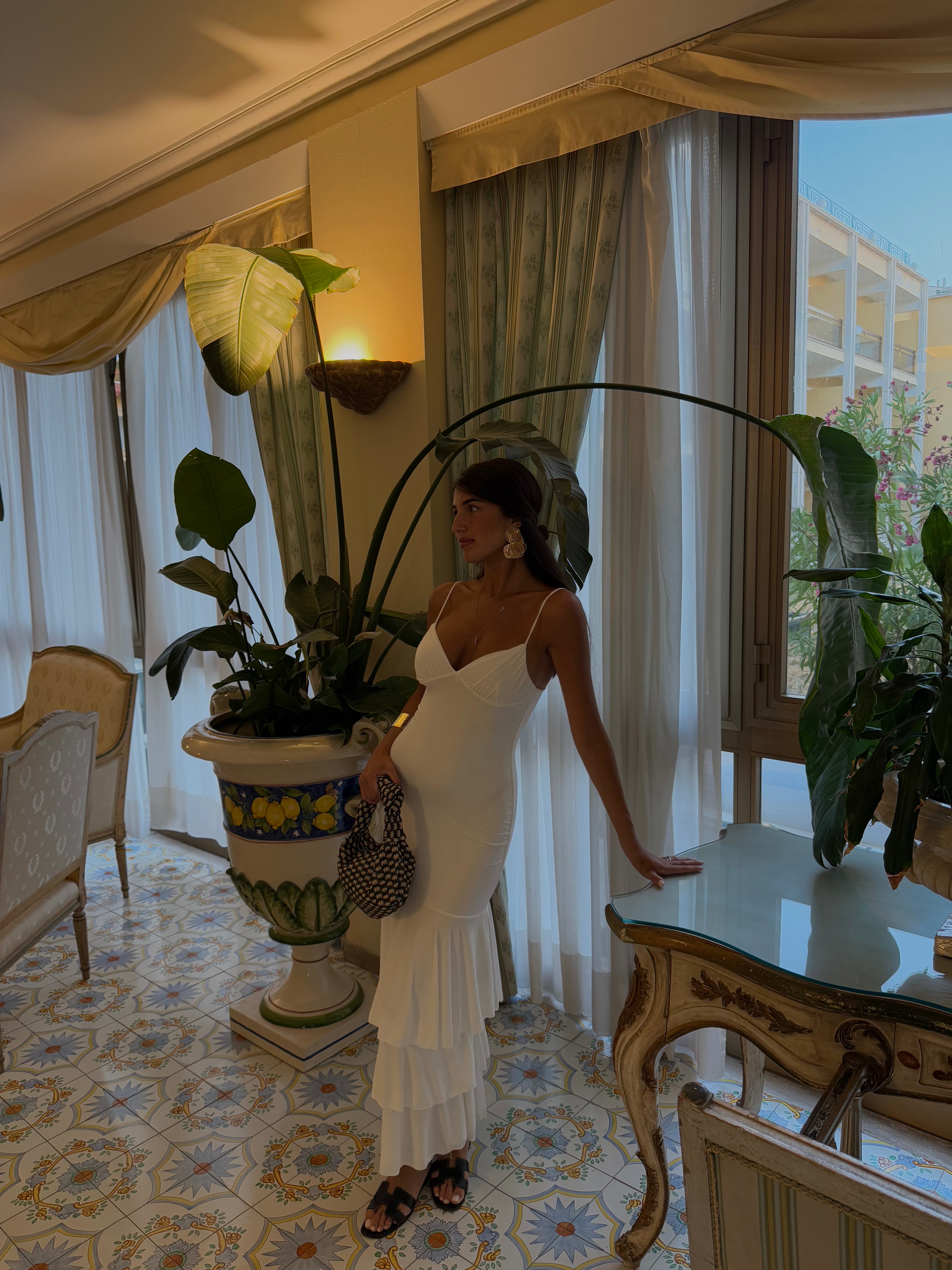 Dress esotic bianco