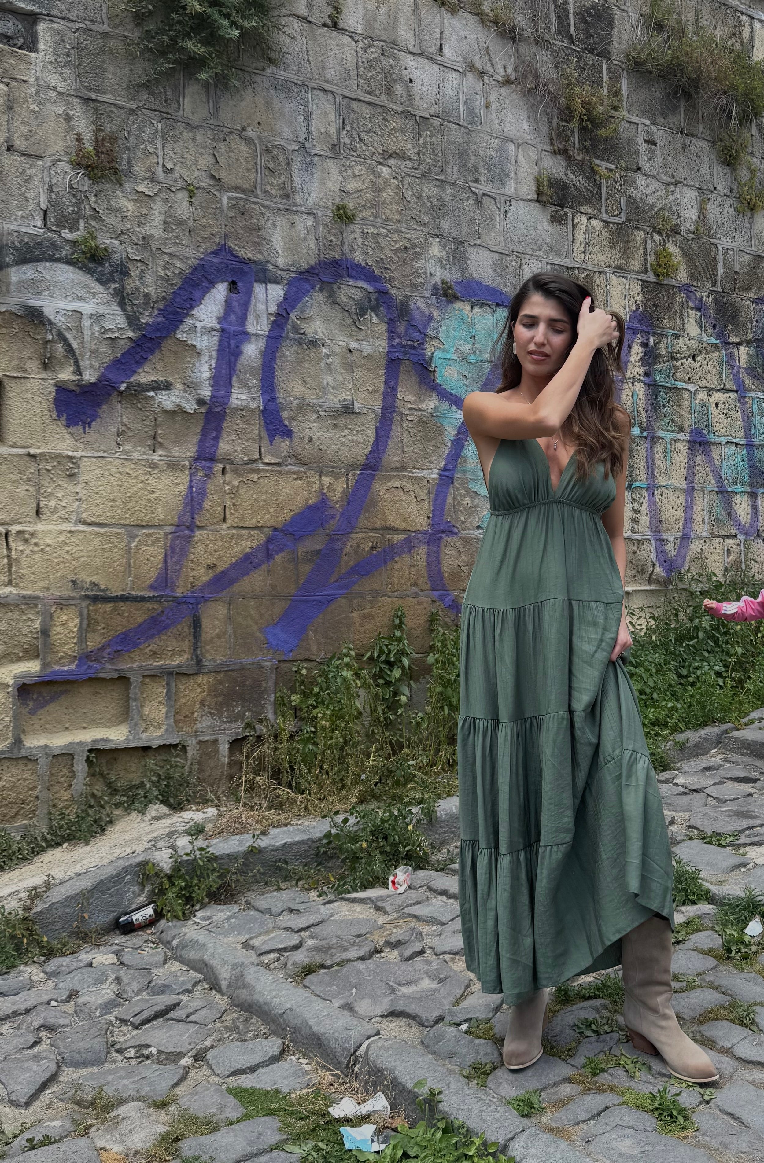 Dress Positano Verde - LadyB Shop Online