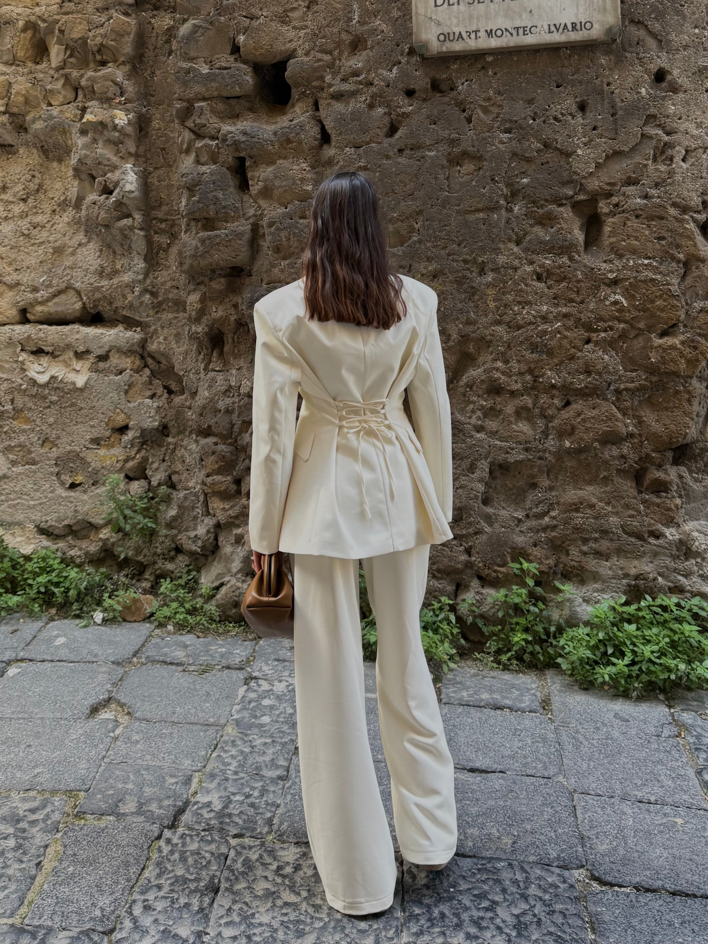 Blazer avvitato lumina panna