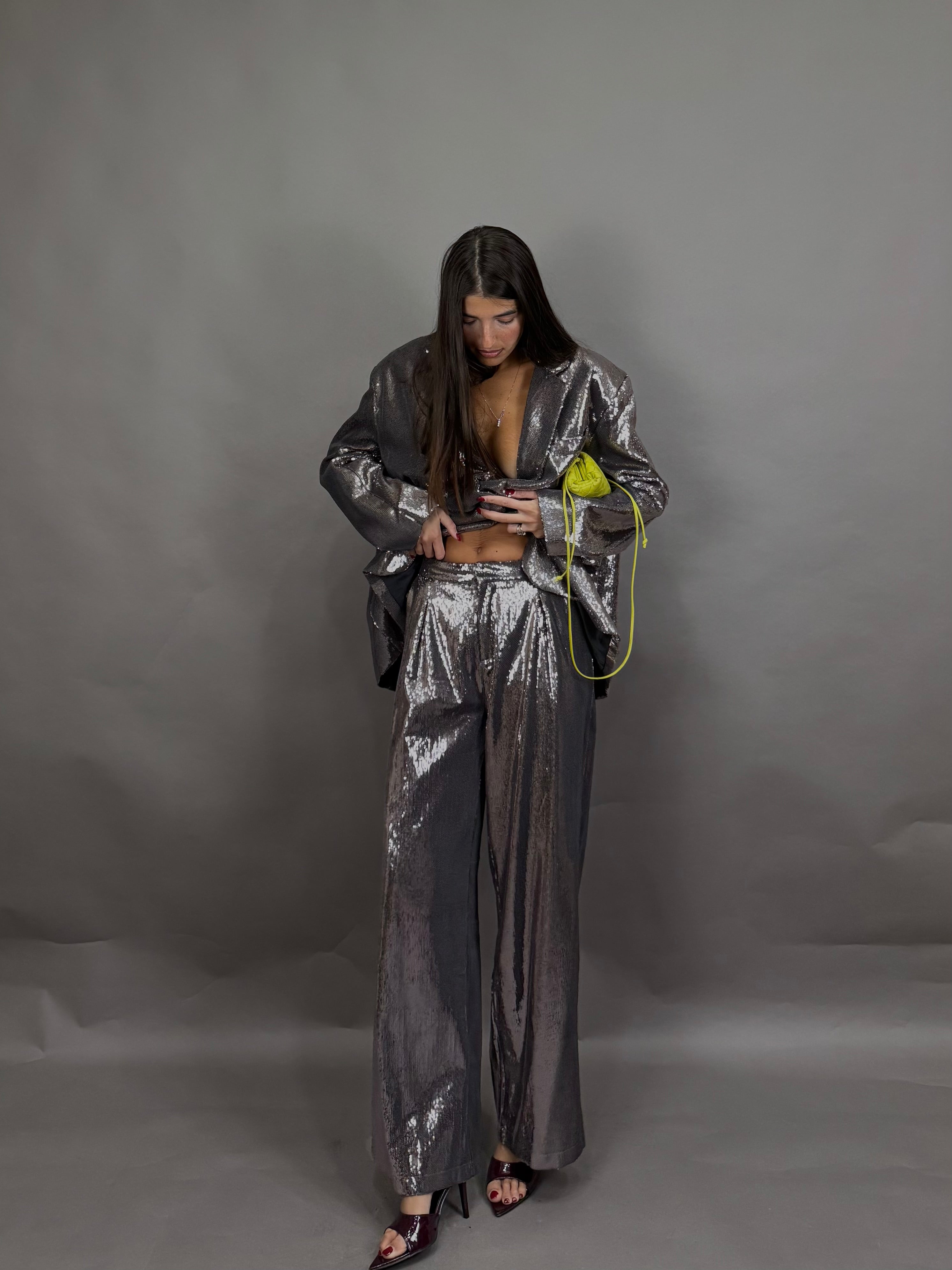 Pantalone paillettes lumina