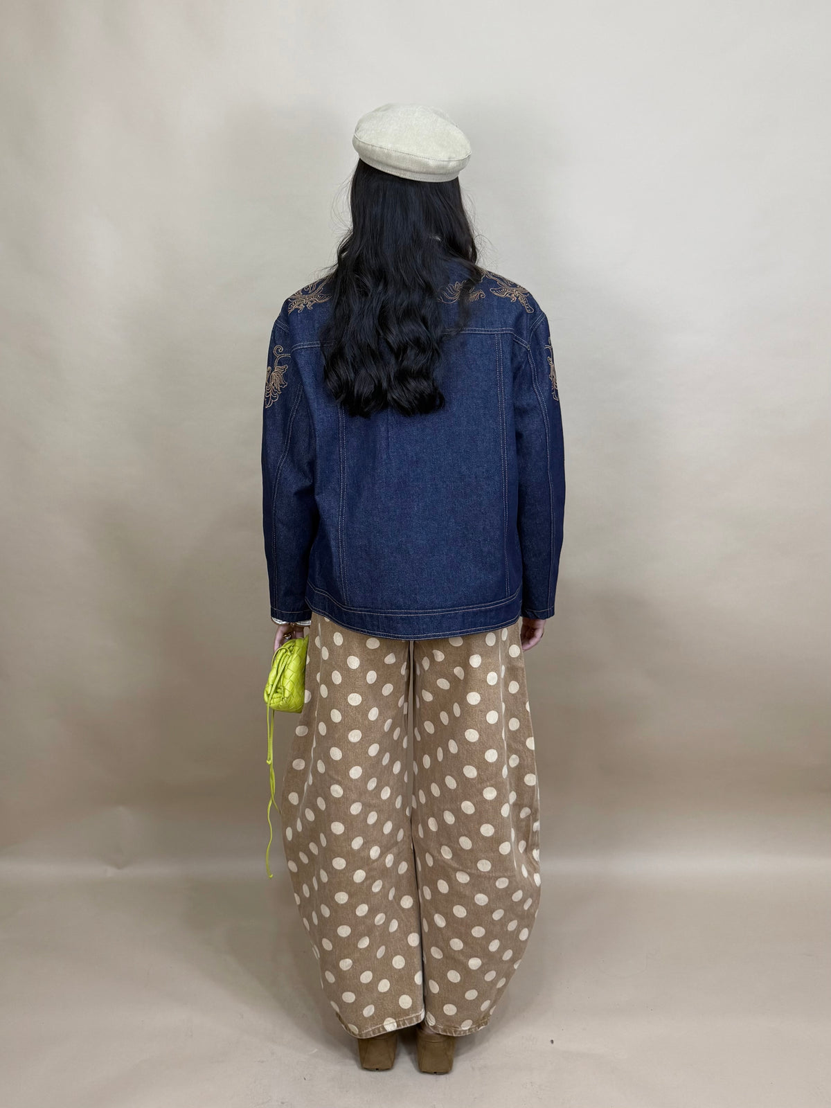 Giacca in denim imbottita
