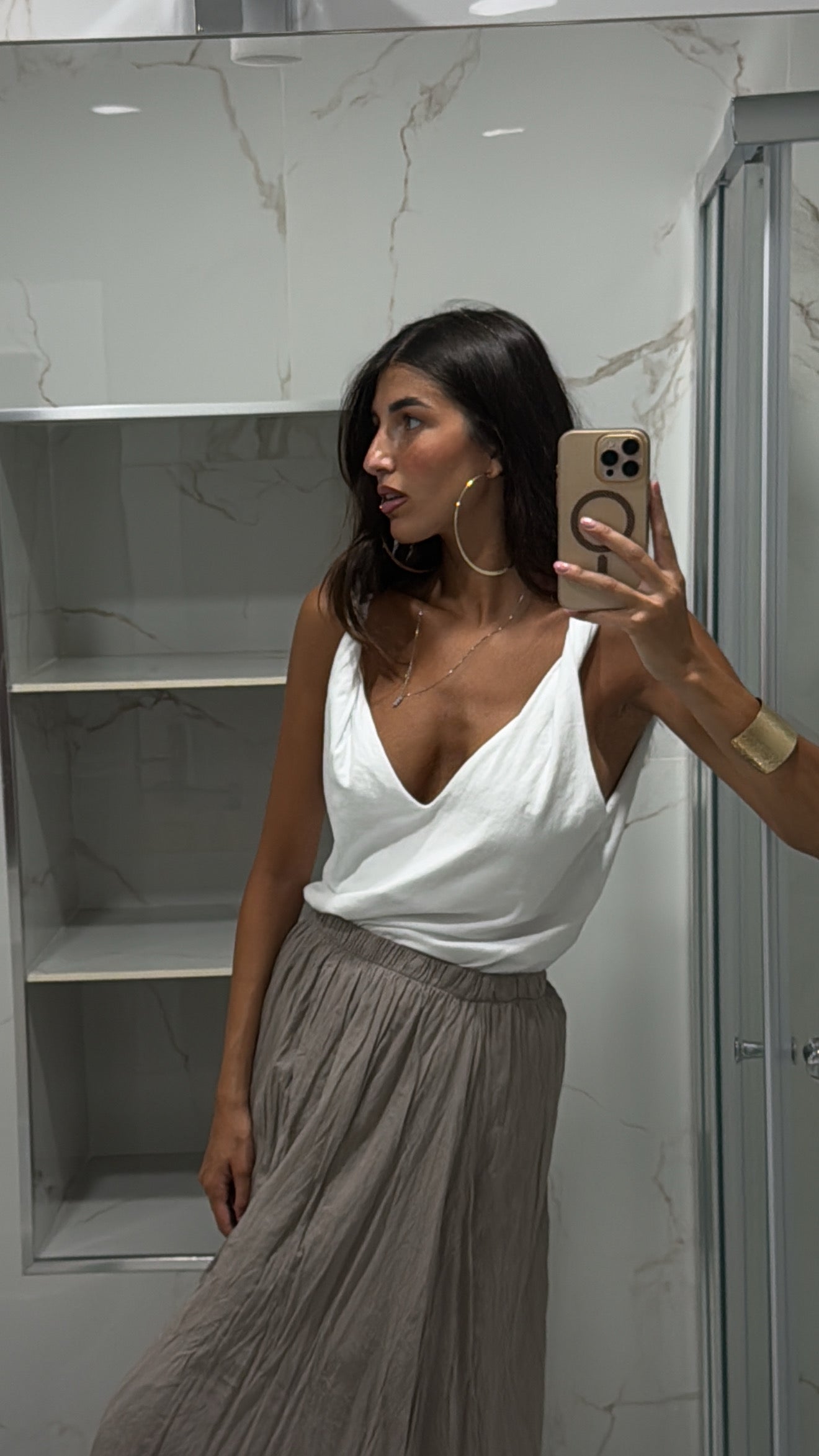 Canotta nodo bianca - LadyB Shop Online