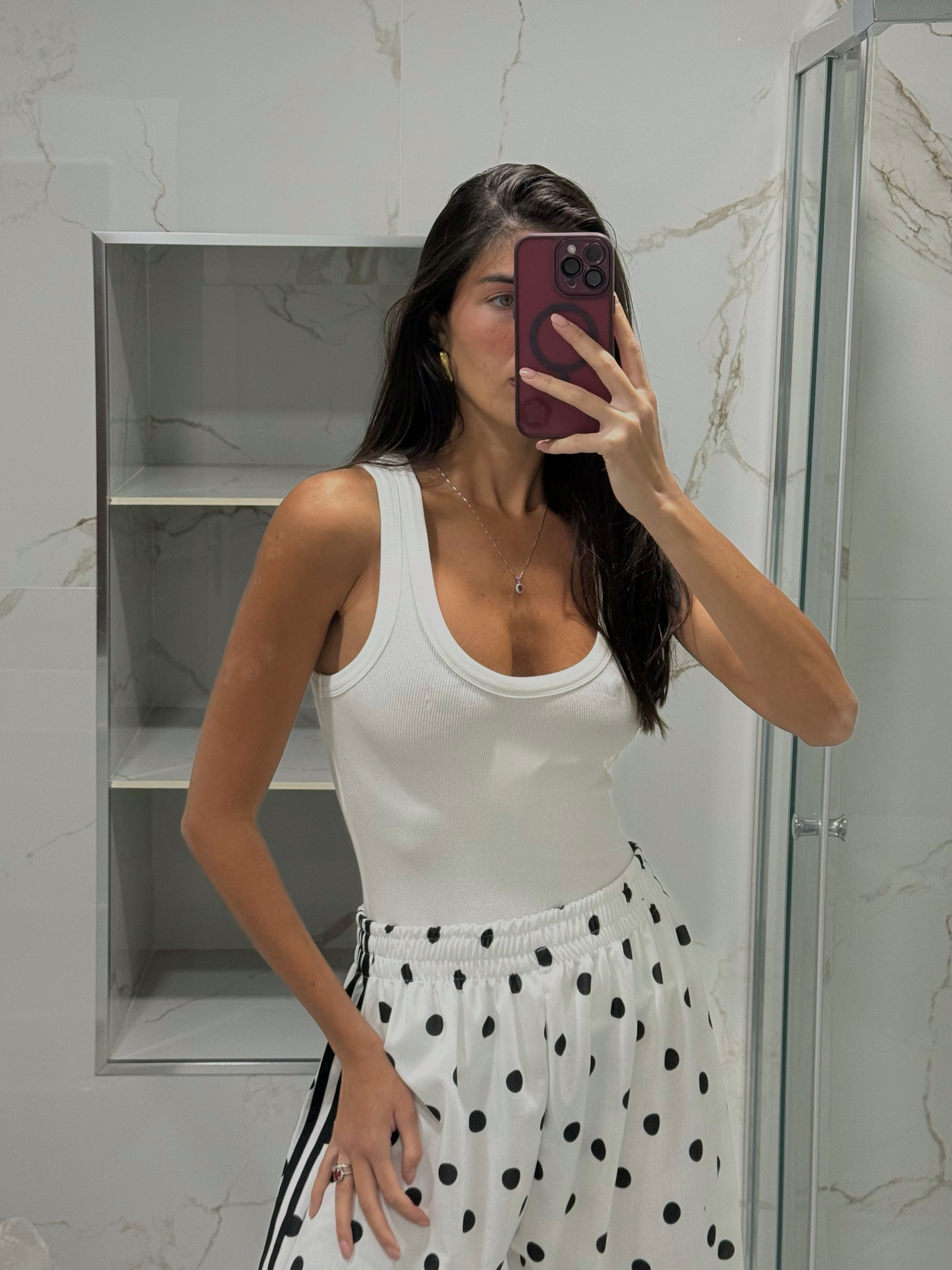 Canotta Alycia bianca