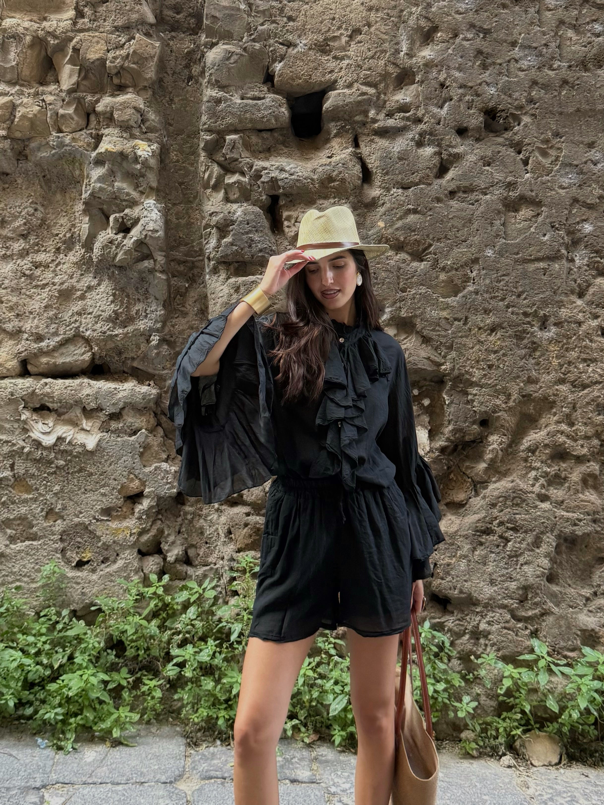 Camicia voila nera - LadyB Shop Online