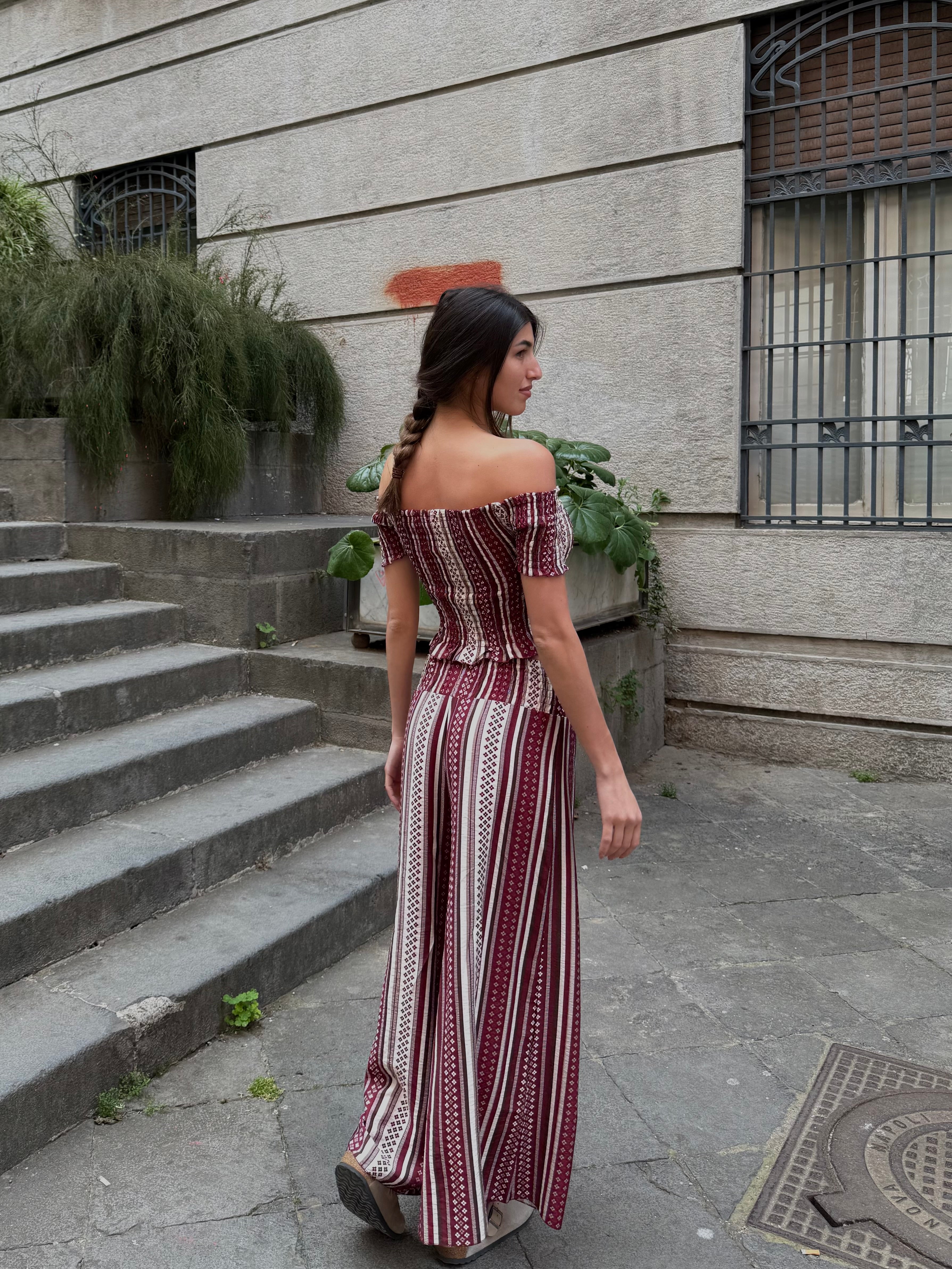 Coordinato gipsy bordeaux - LadyB Shop Online