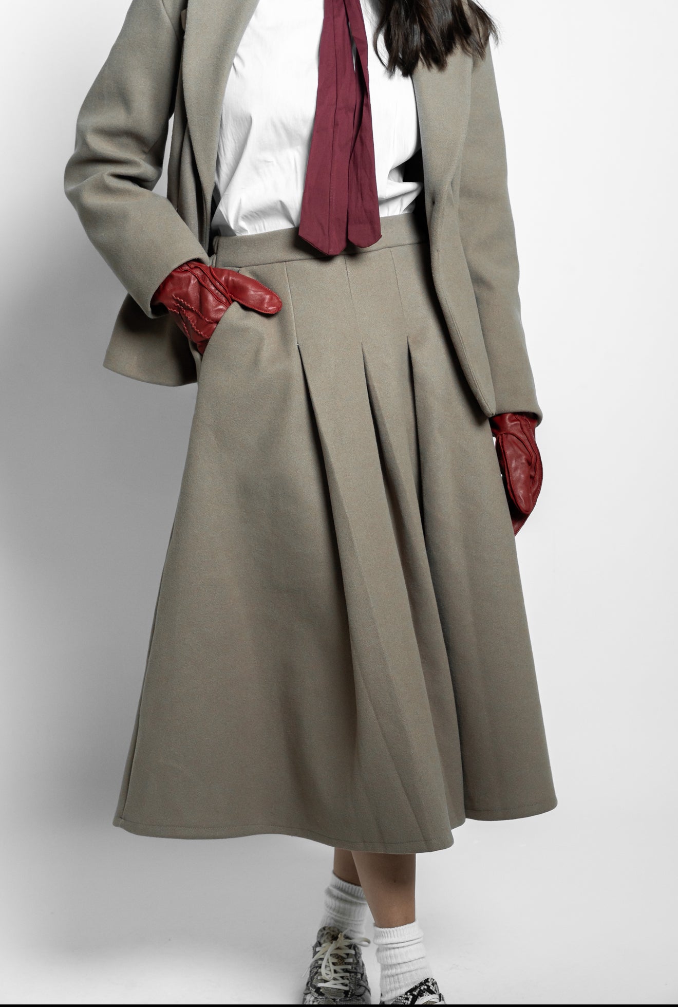 Gonna in panno fango