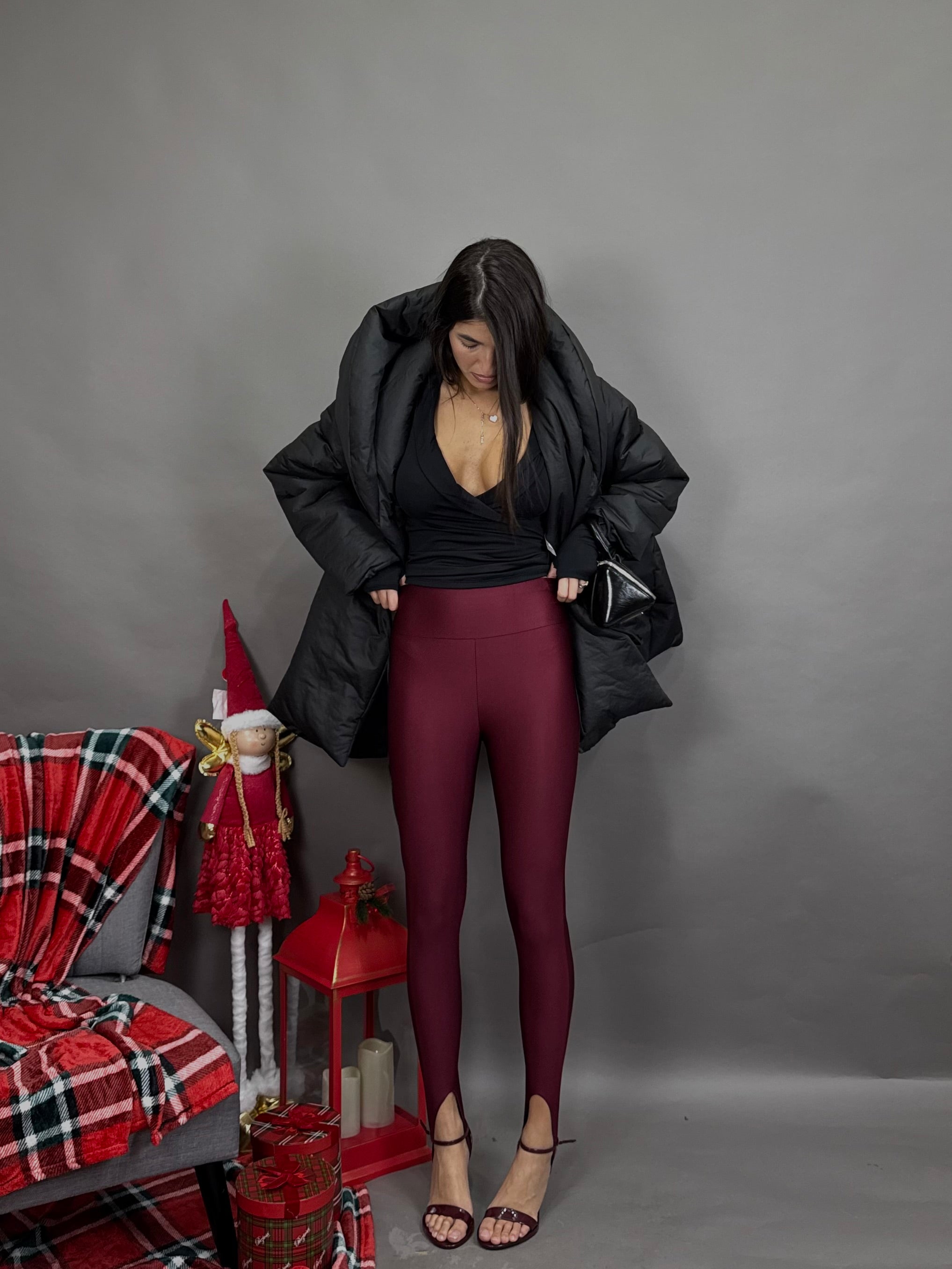 Leggins bordeaux