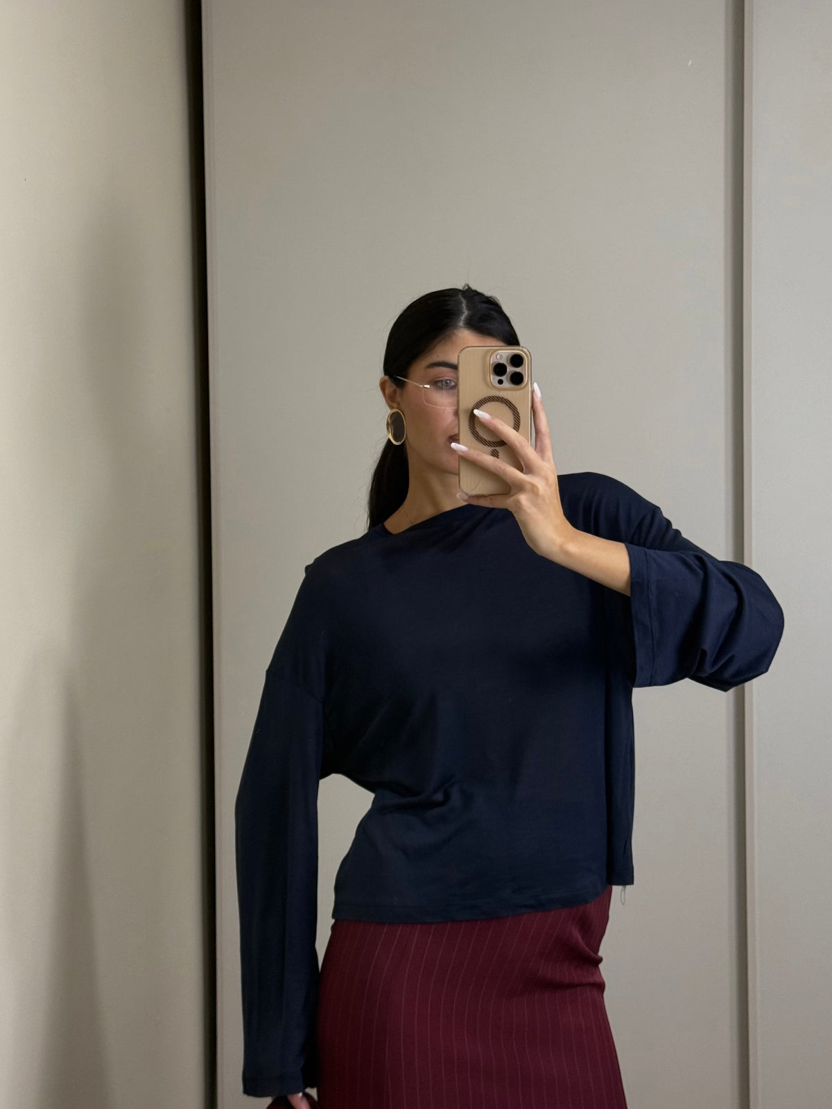 Maglia semitrasparente